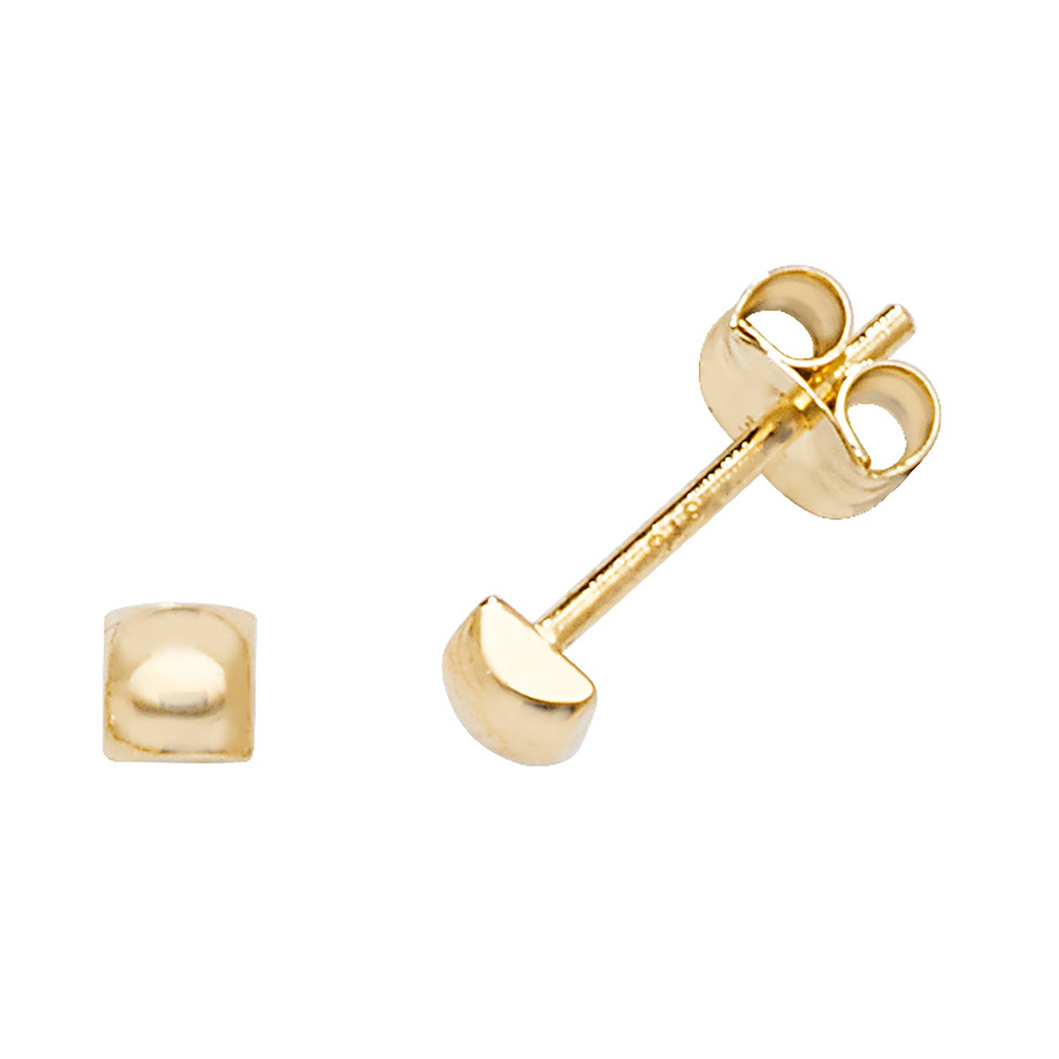 9CT YEL GOLD STUD EARRINGS