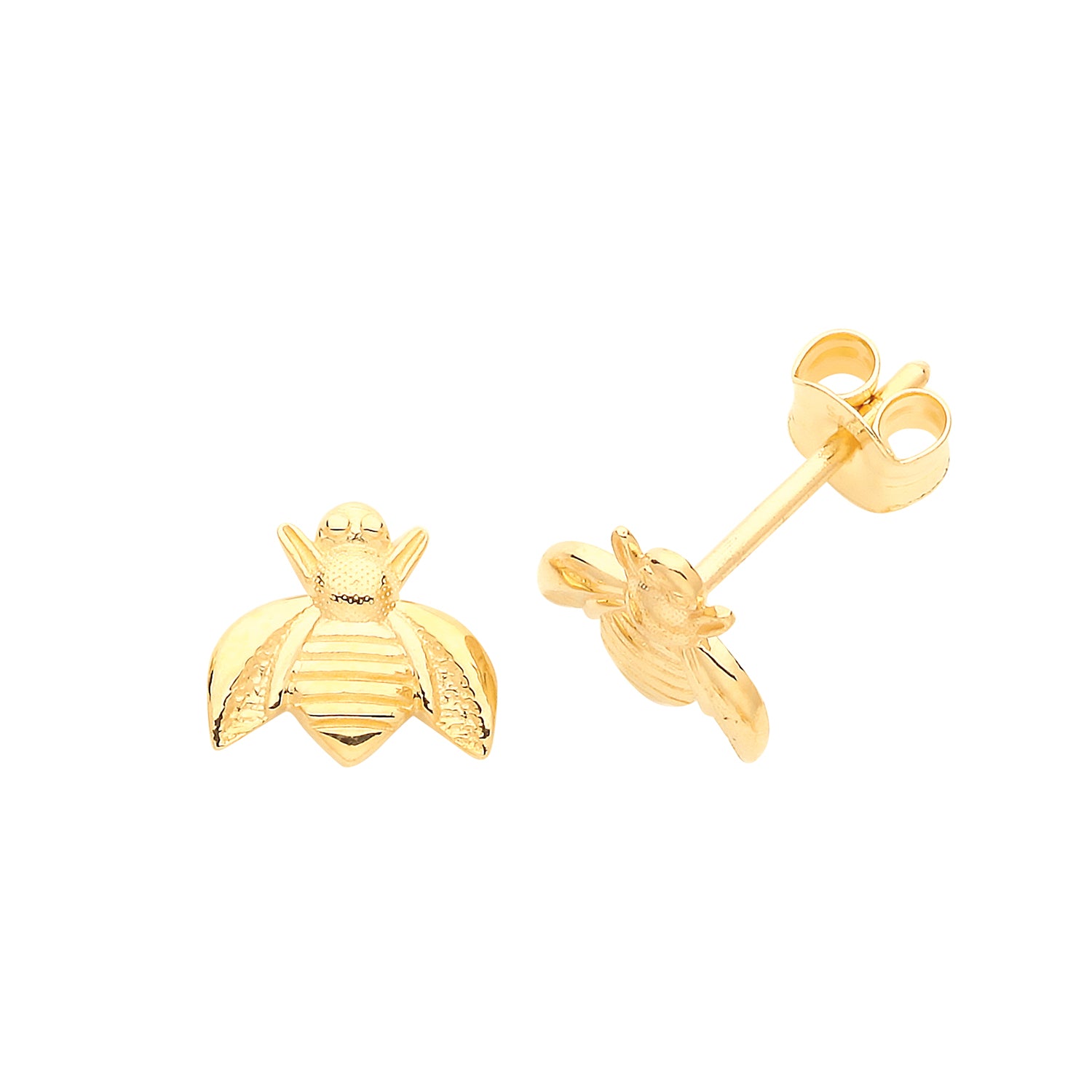 9CT YEL GOLD BEE STUDS