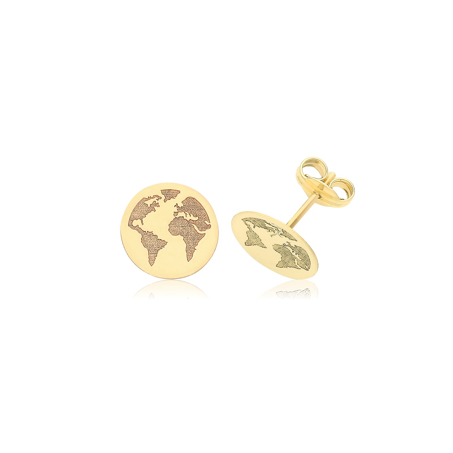 9CT YEL GOLD WORLD STUDS