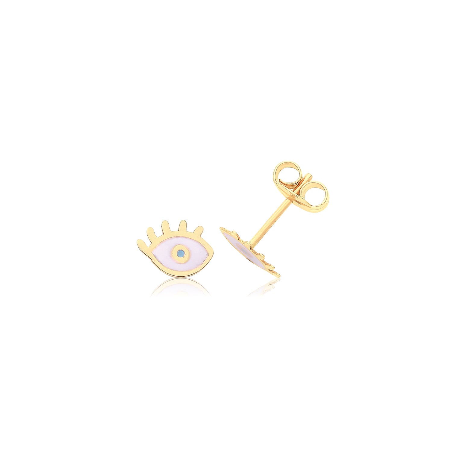 9CT YEL GOLD EYE STUDS