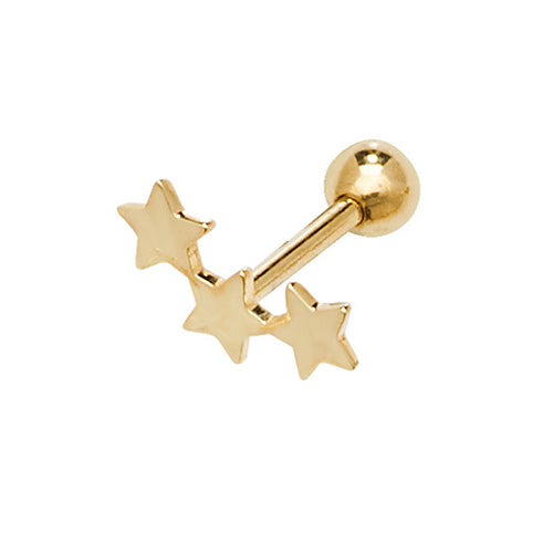 9CT YEL GOLD CONSTELLATION CARTILAGE 8.5MM POST STUD