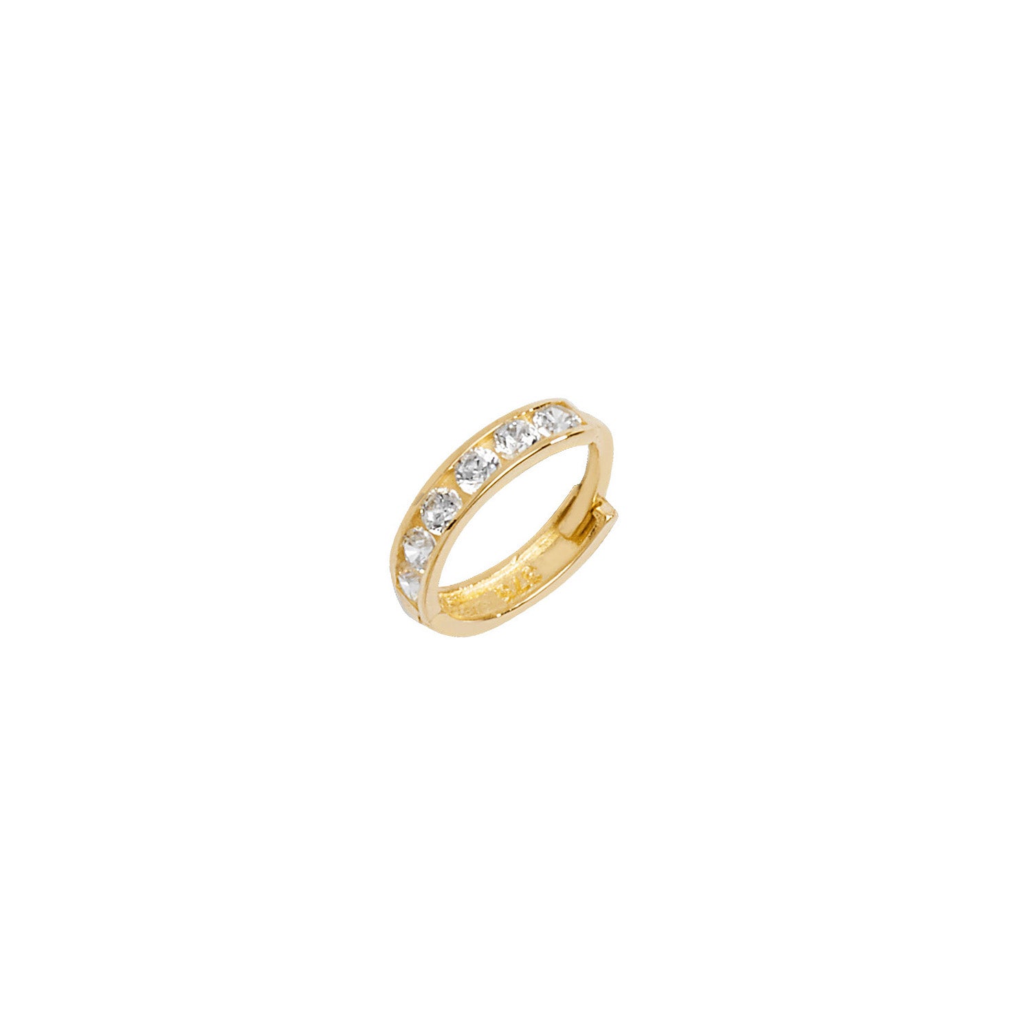 9CT YEL GOLD CARTILAGE HOOP EARRING