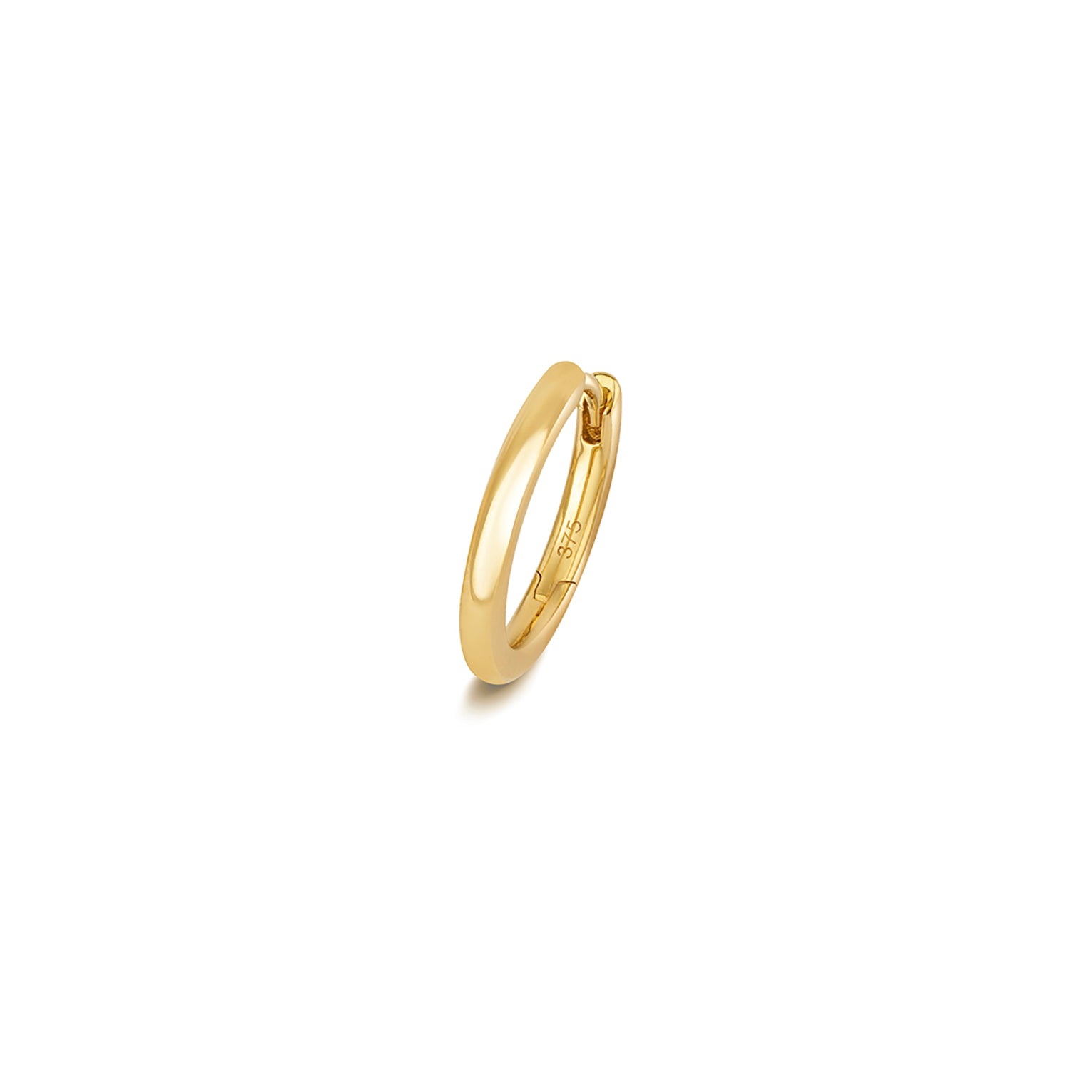 18CT GOLD CARTILAGE EARRING SOLID RND TUBE