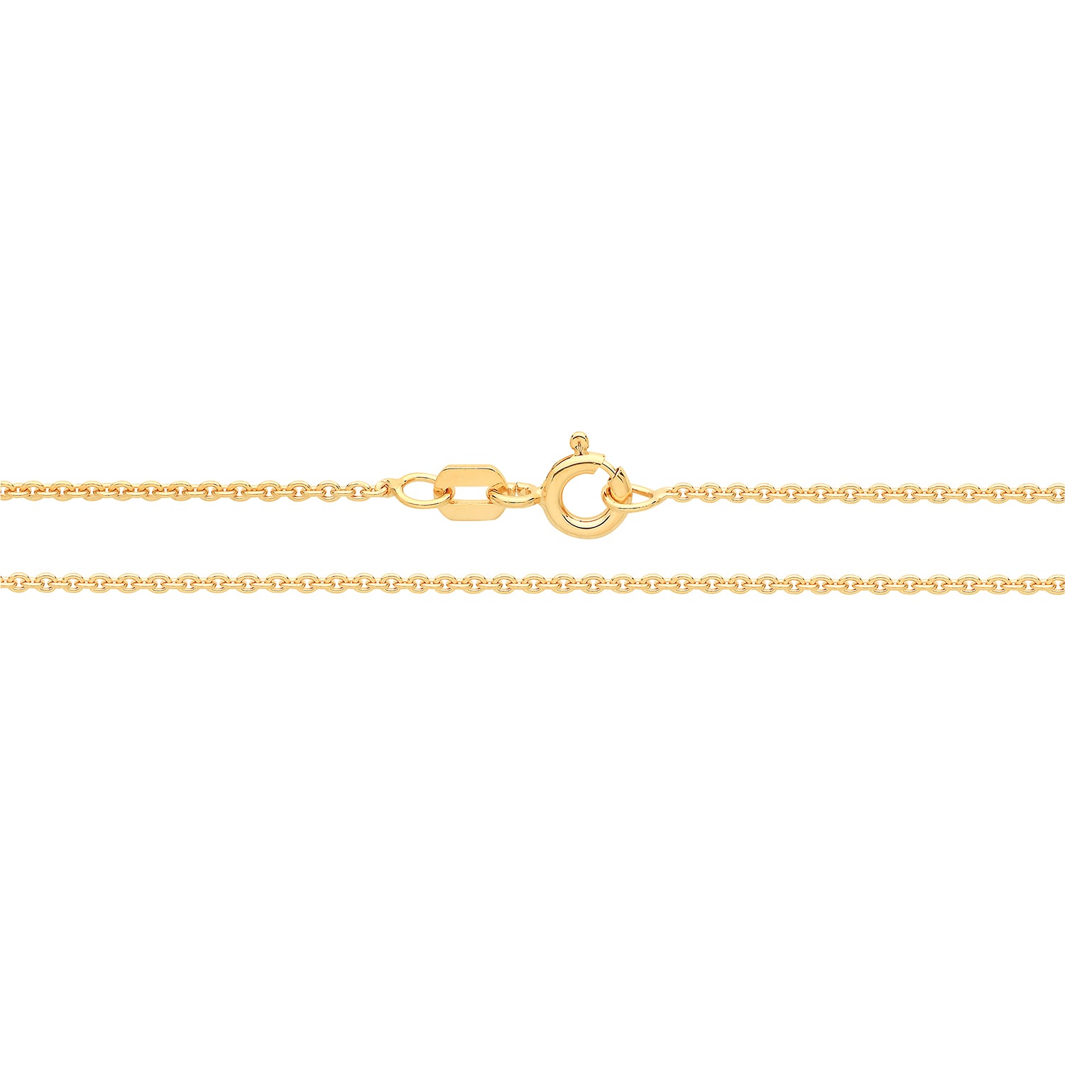 SILVER YELLOW GOLD PLATED ROUND ROLO CHAIN