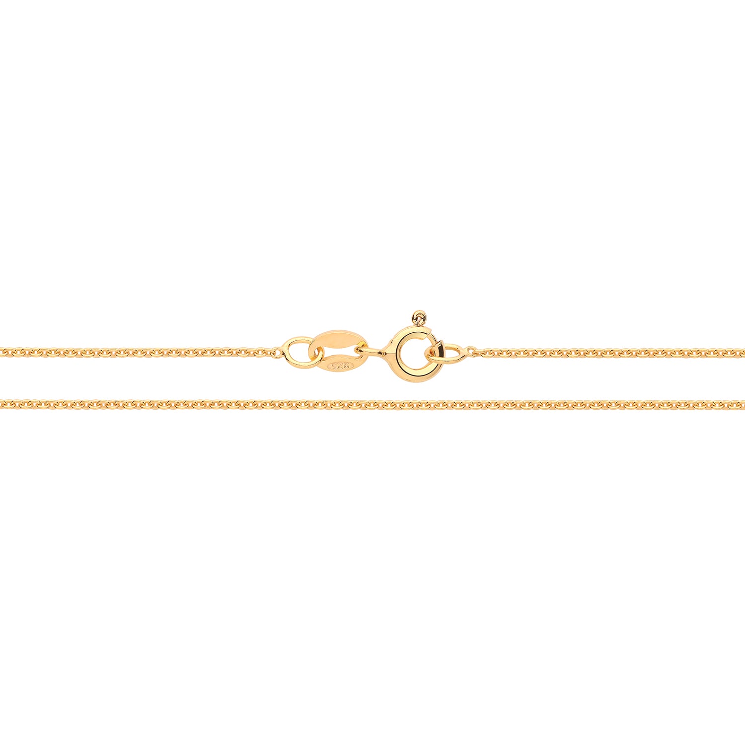 SILVER YELLOW GOLD PLATED ROLO CHAIN