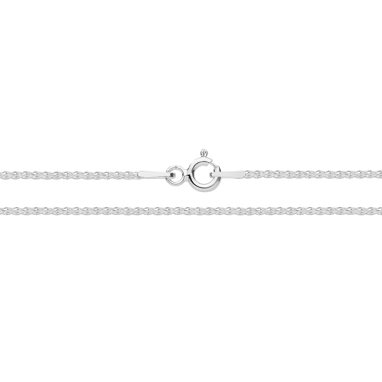 SILVER SPIGA PAVE CHAIN