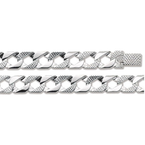 SILVER 2 ROW MONEY BRACELET CZ