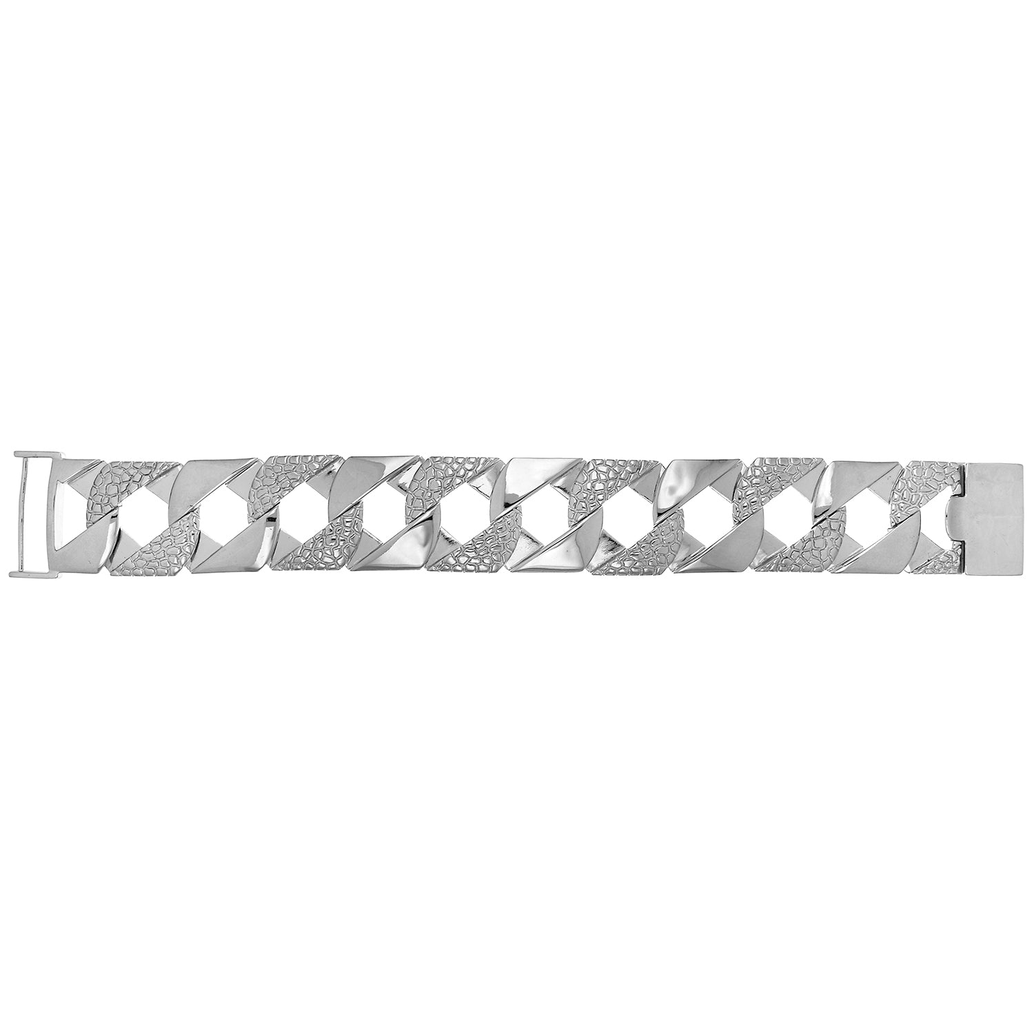 SILVER CAST GENTS' BRACELET