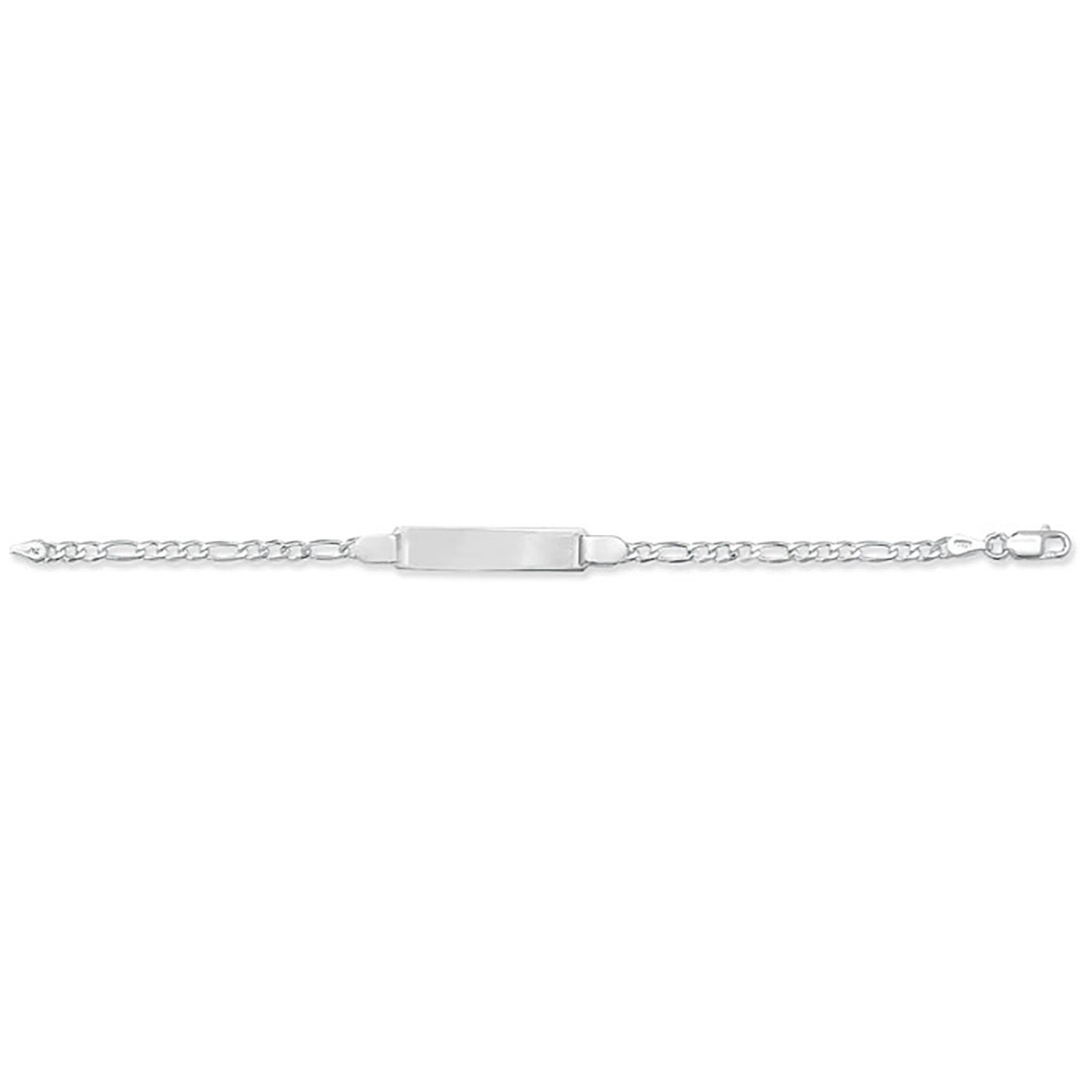 SILVER BABIES' FIGARO ID BRACELET