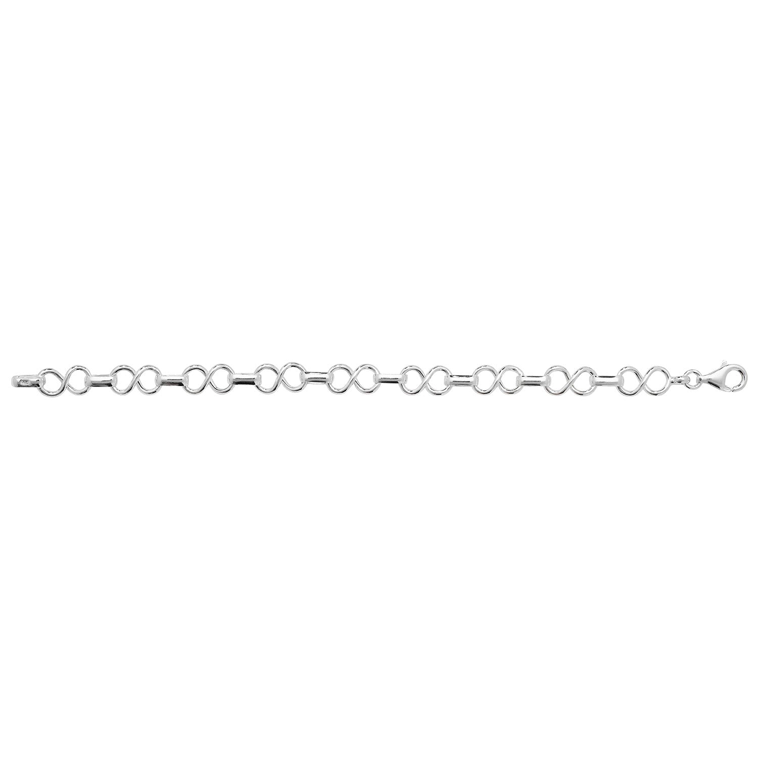 SILVER INFINITY LINK BRACELET