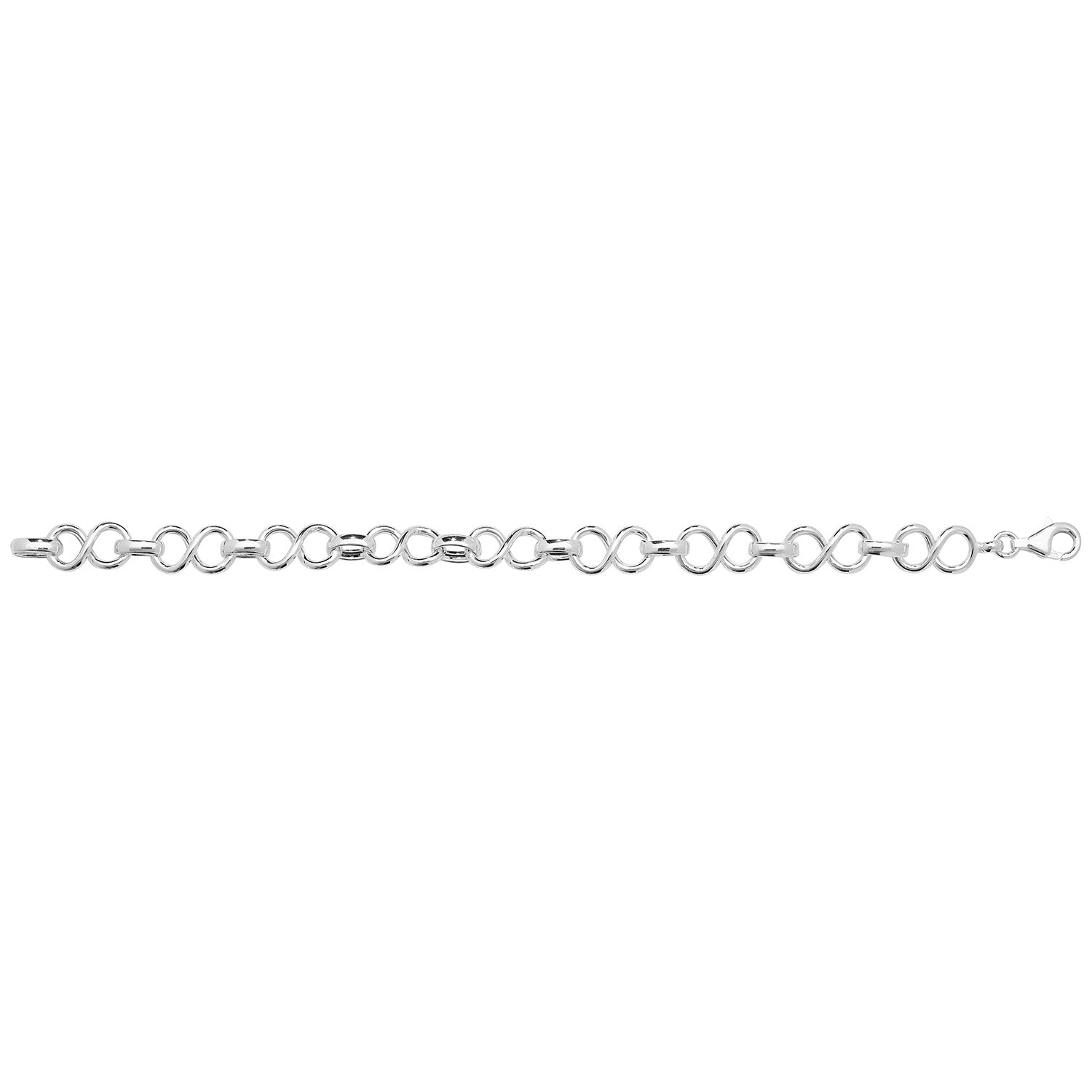 SILVER INFINITY LINK BRACELET