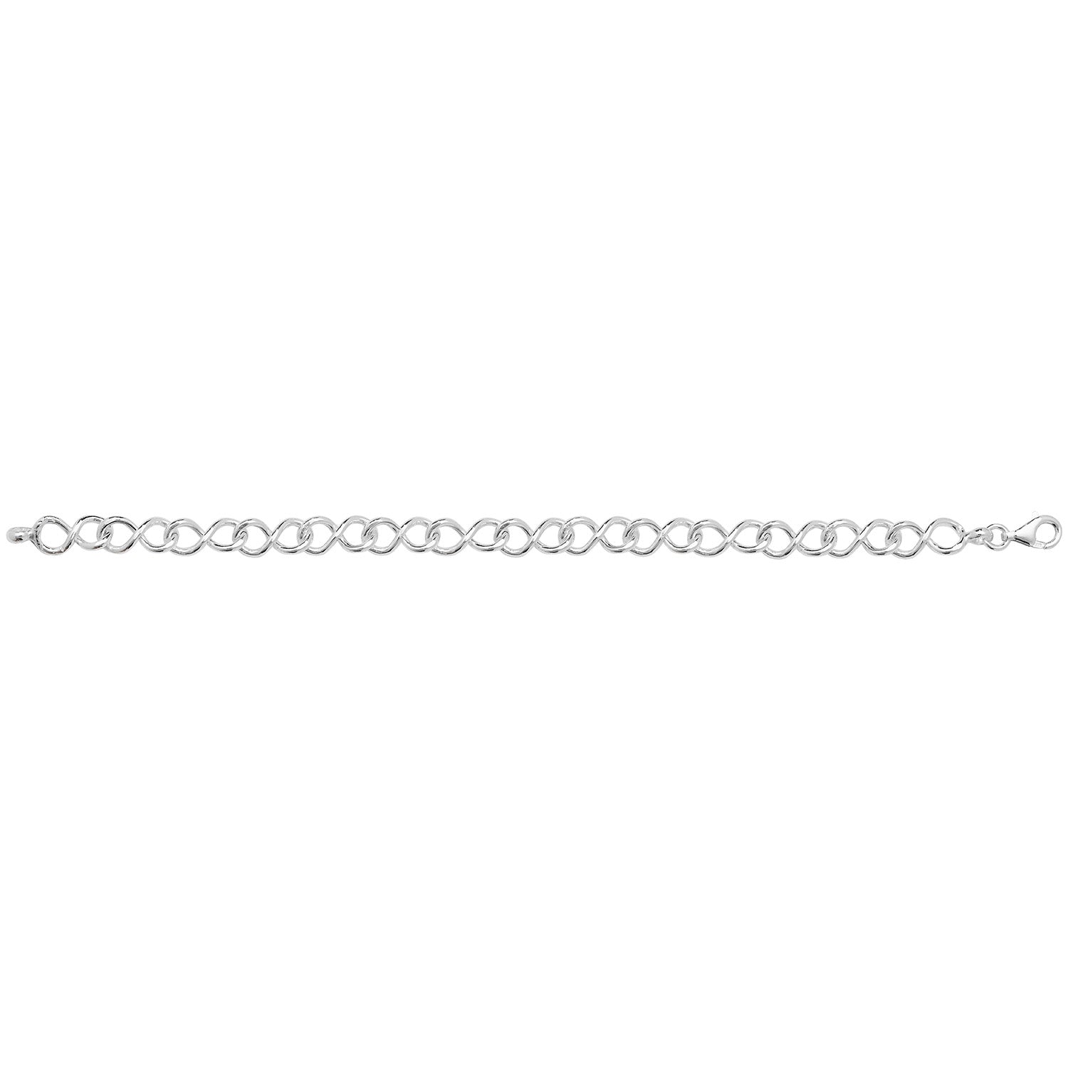 SILVER INFINITY LINK BRACELET