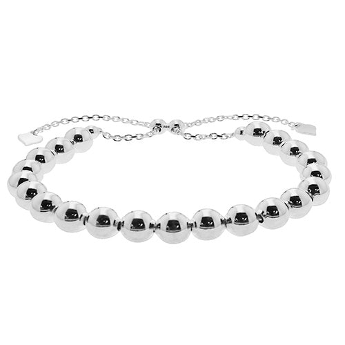 SILVER BEAD PULL STYLE BRACELET