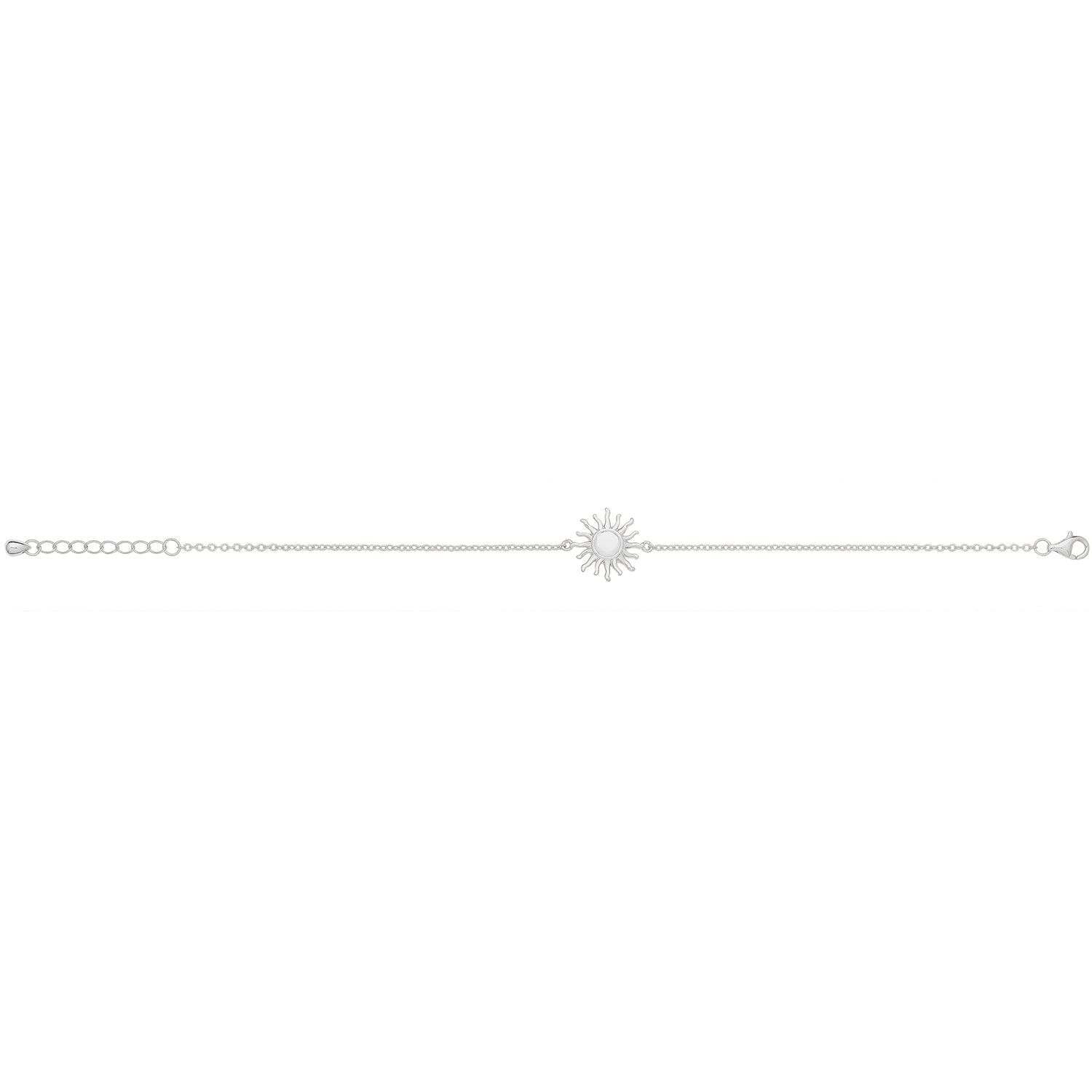 SILVER RHODIUM SUN BRACELET