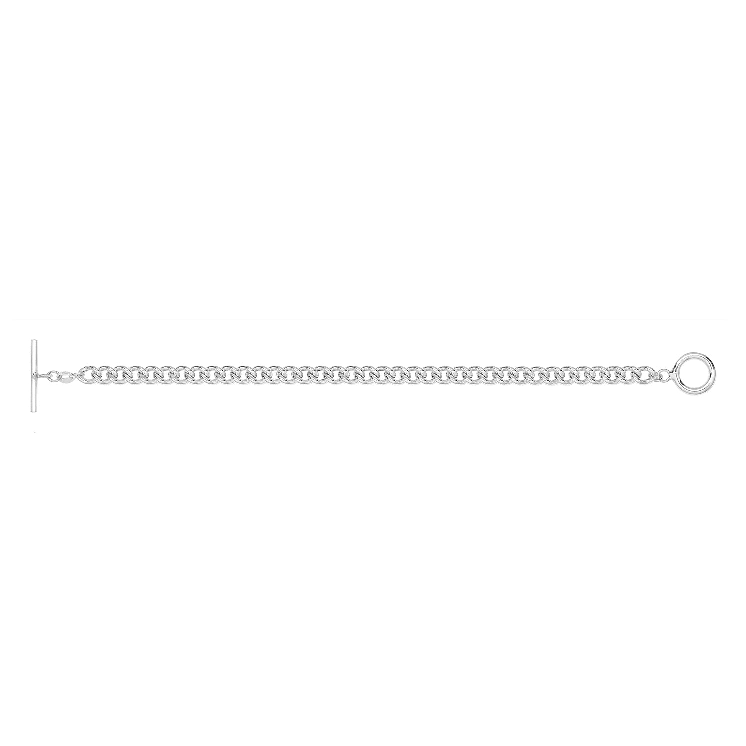 SILVER ALBERT T BAR BRACLET