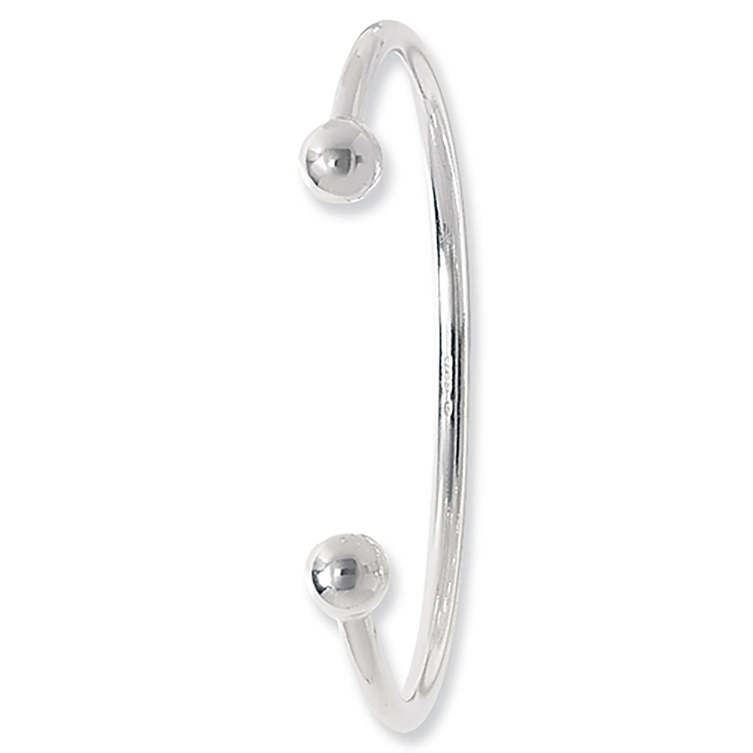 SILVER TORC BANGLE