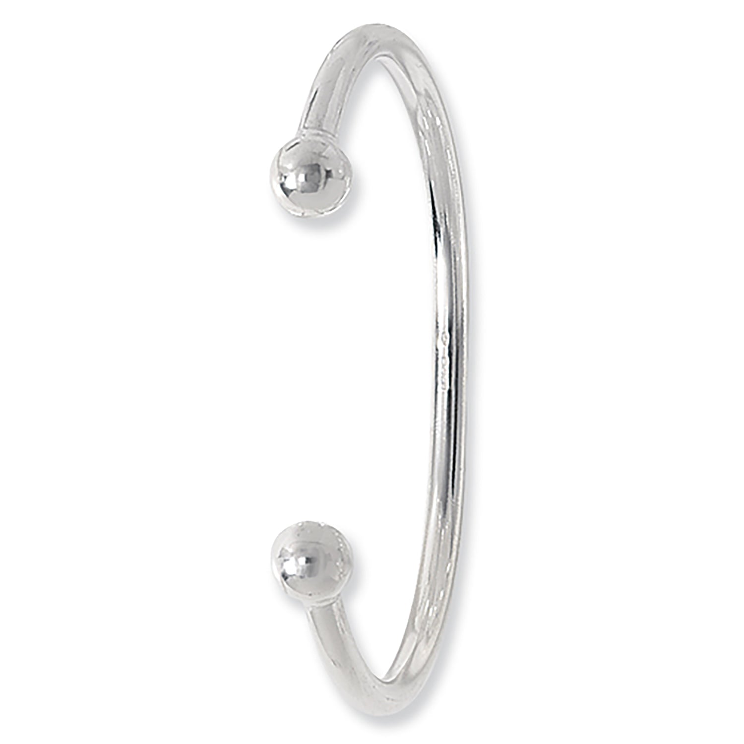 SILVER TORC BANGLE