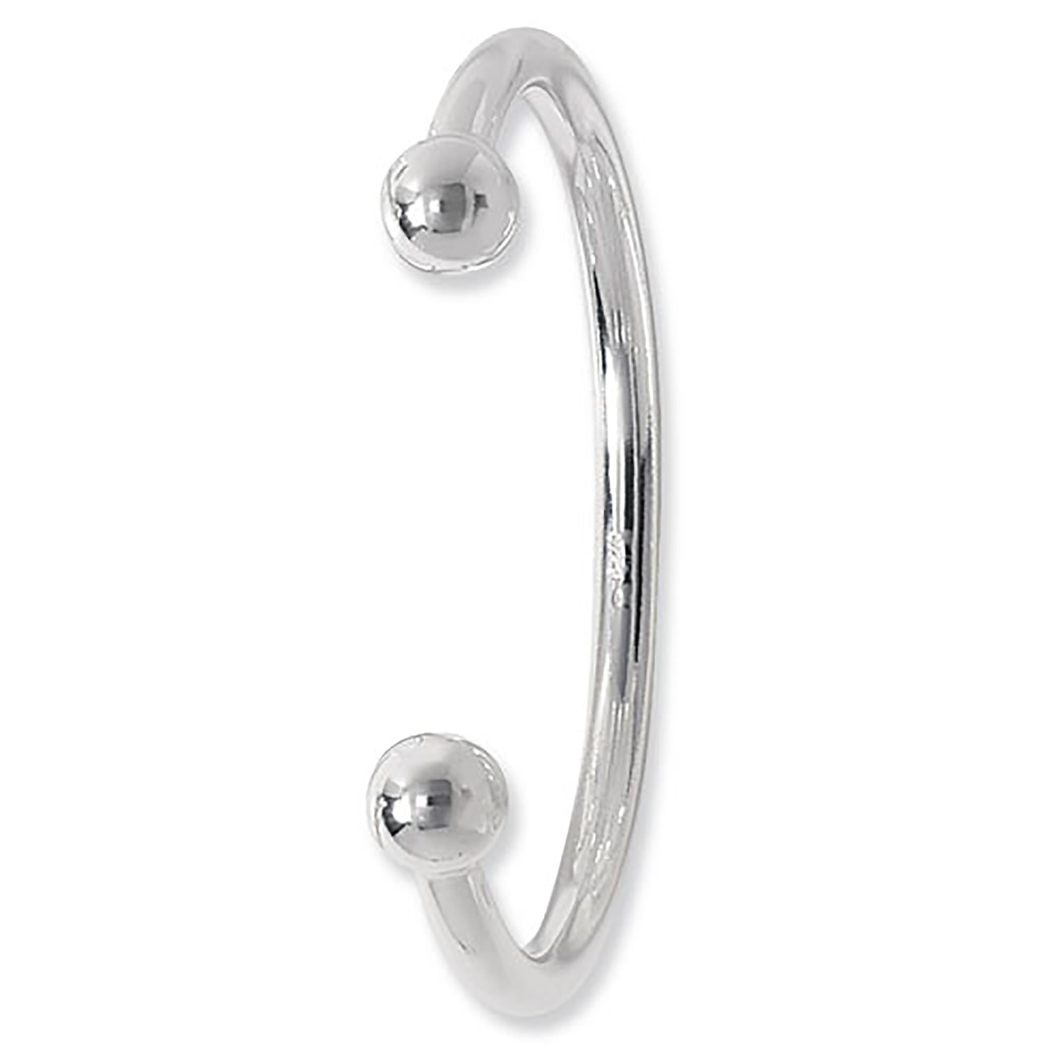 SILVER TORC BANGLE