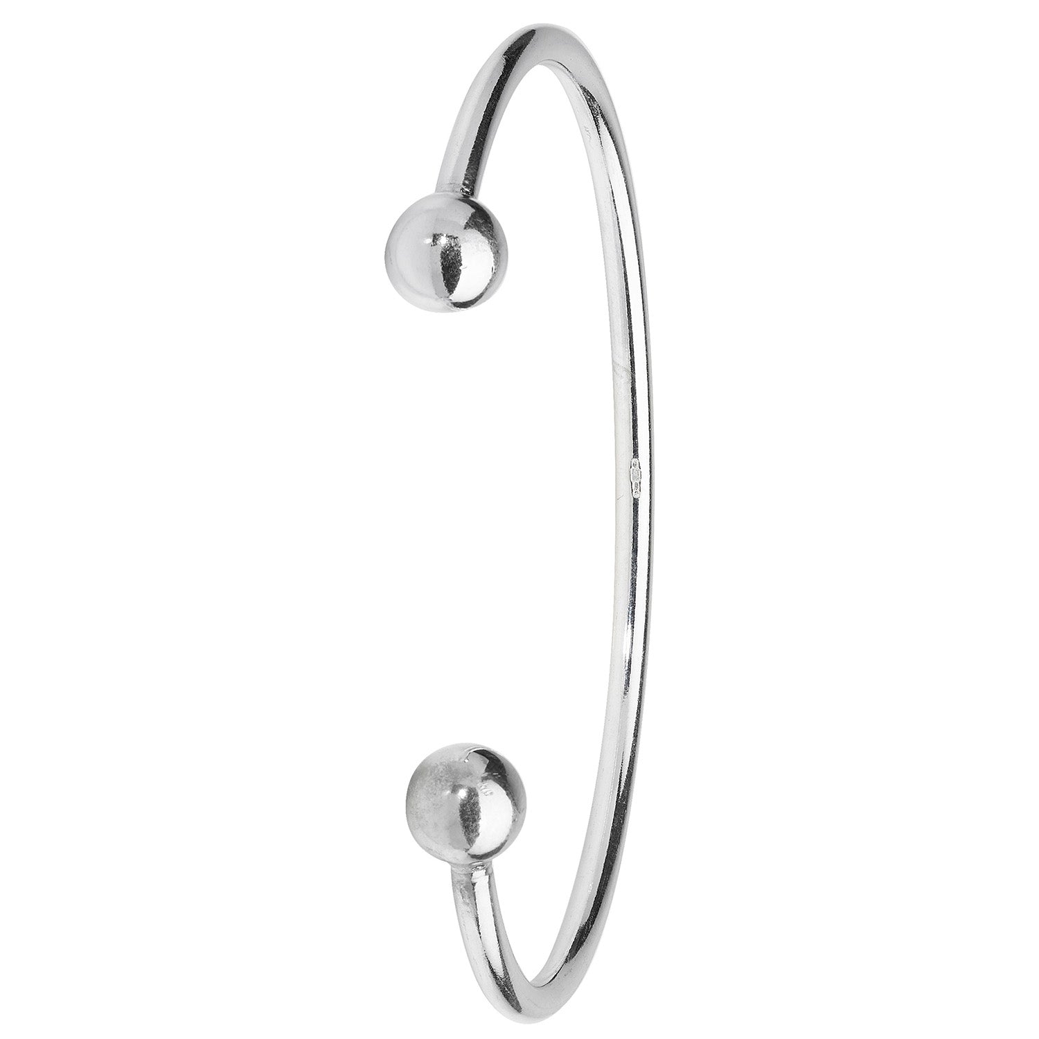 SILVER TORC BANGLE