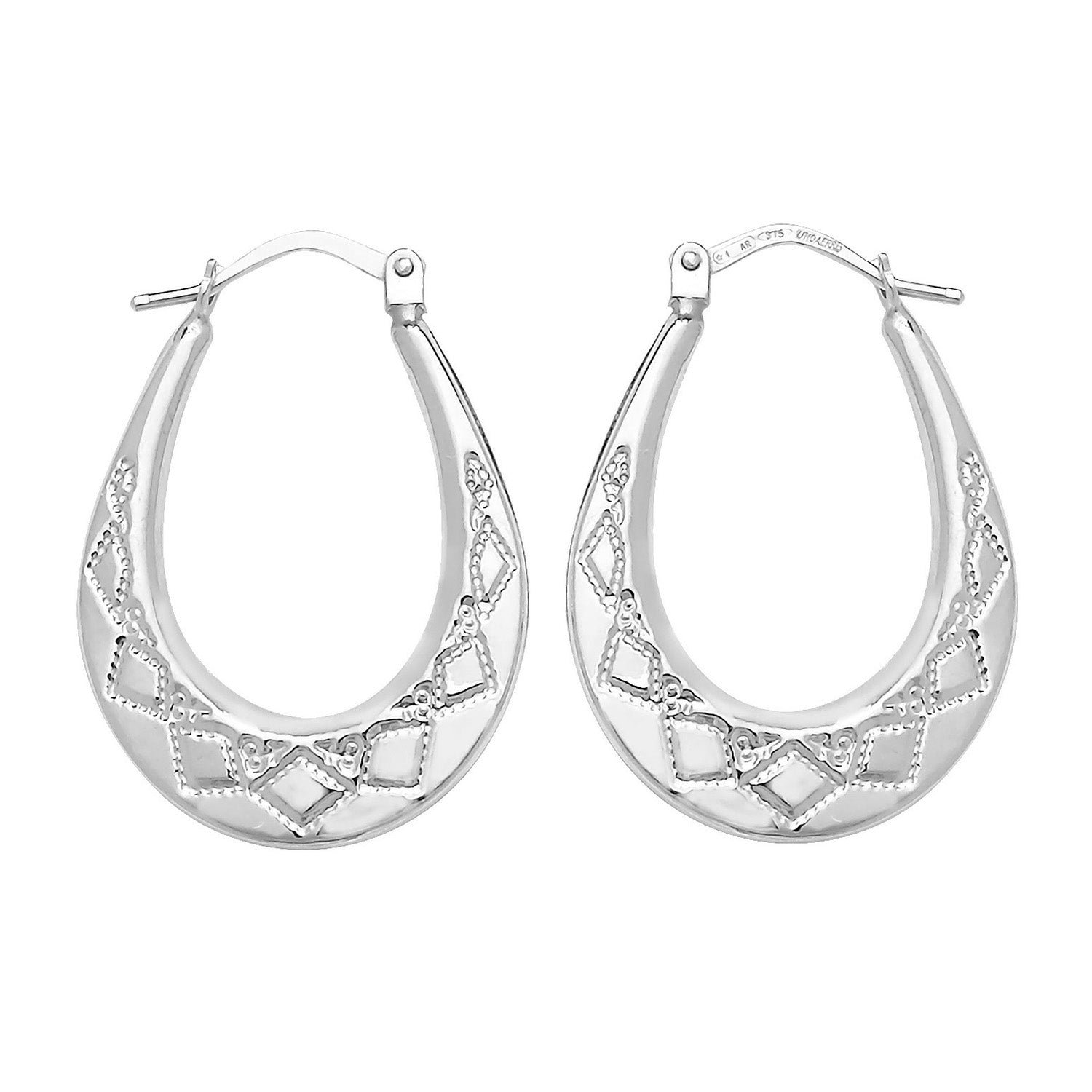 SILVER CREOLE EARRINGS