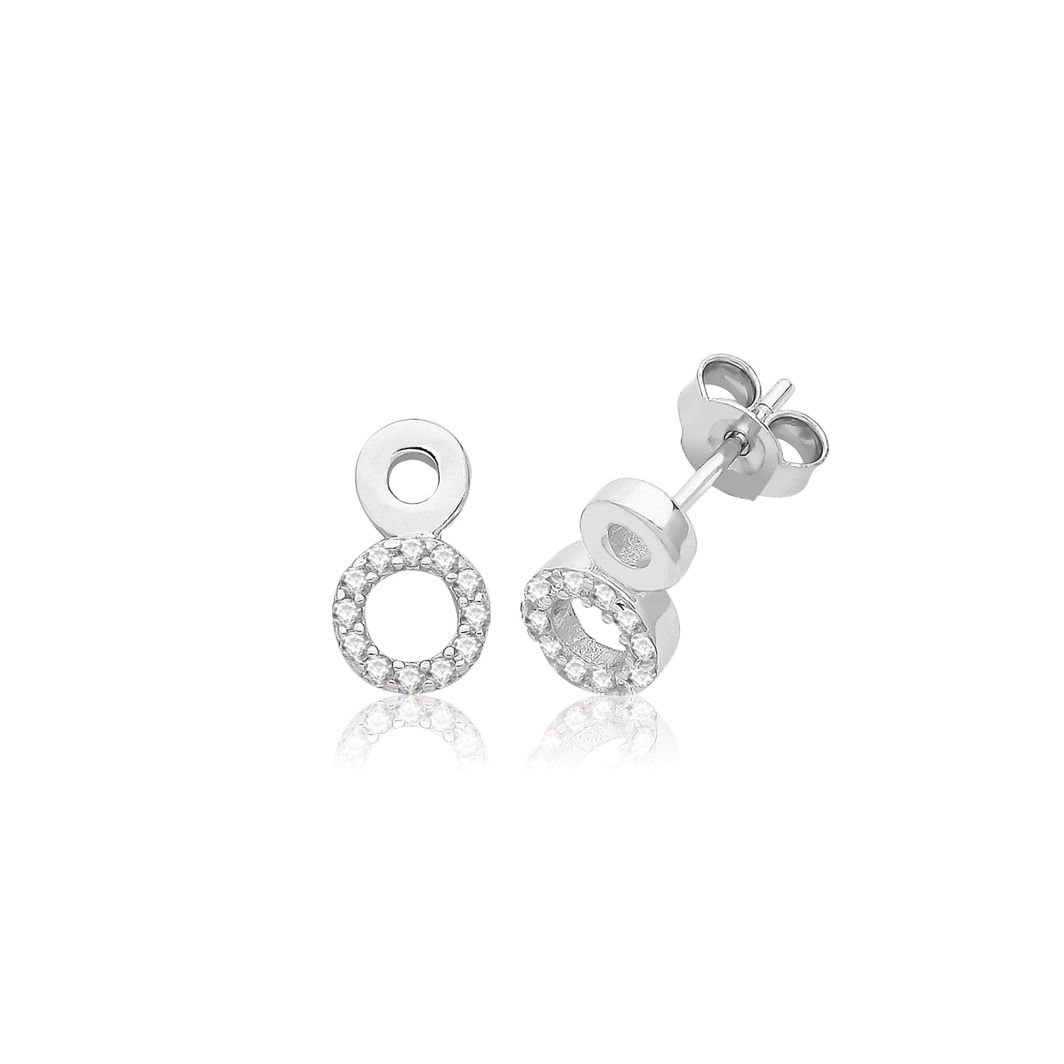 SILVER CZ STUDS