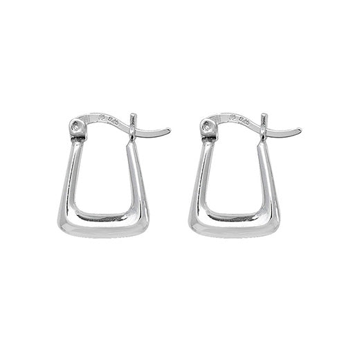 SILVER BABIES' CREOLE EARRINGS