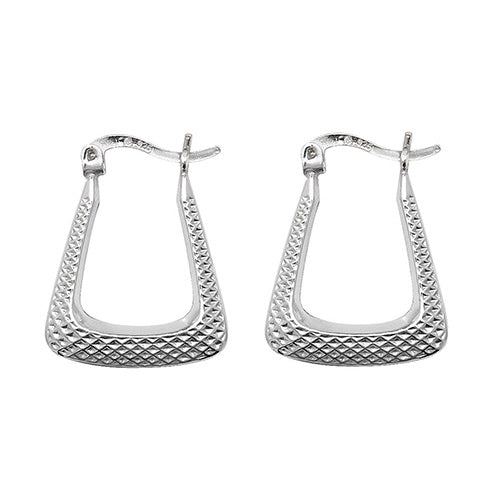 SILVER CREOLE EARRINGS