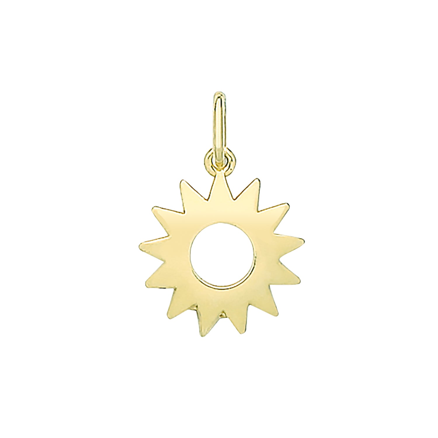 SILVER GOLD PLATED SUN PENDANT