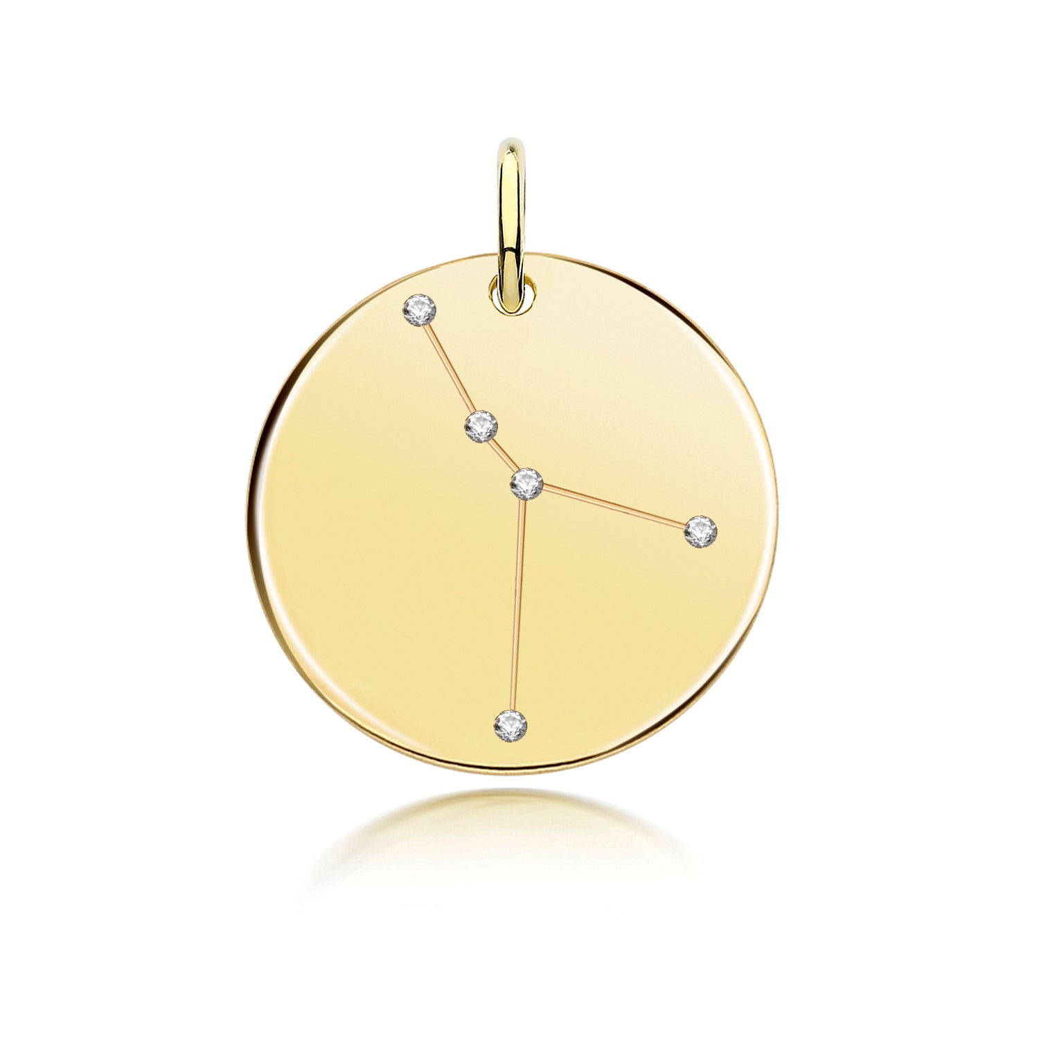 SILVER GOLD PLATED ZODIAC CONSTELLATION CANCER