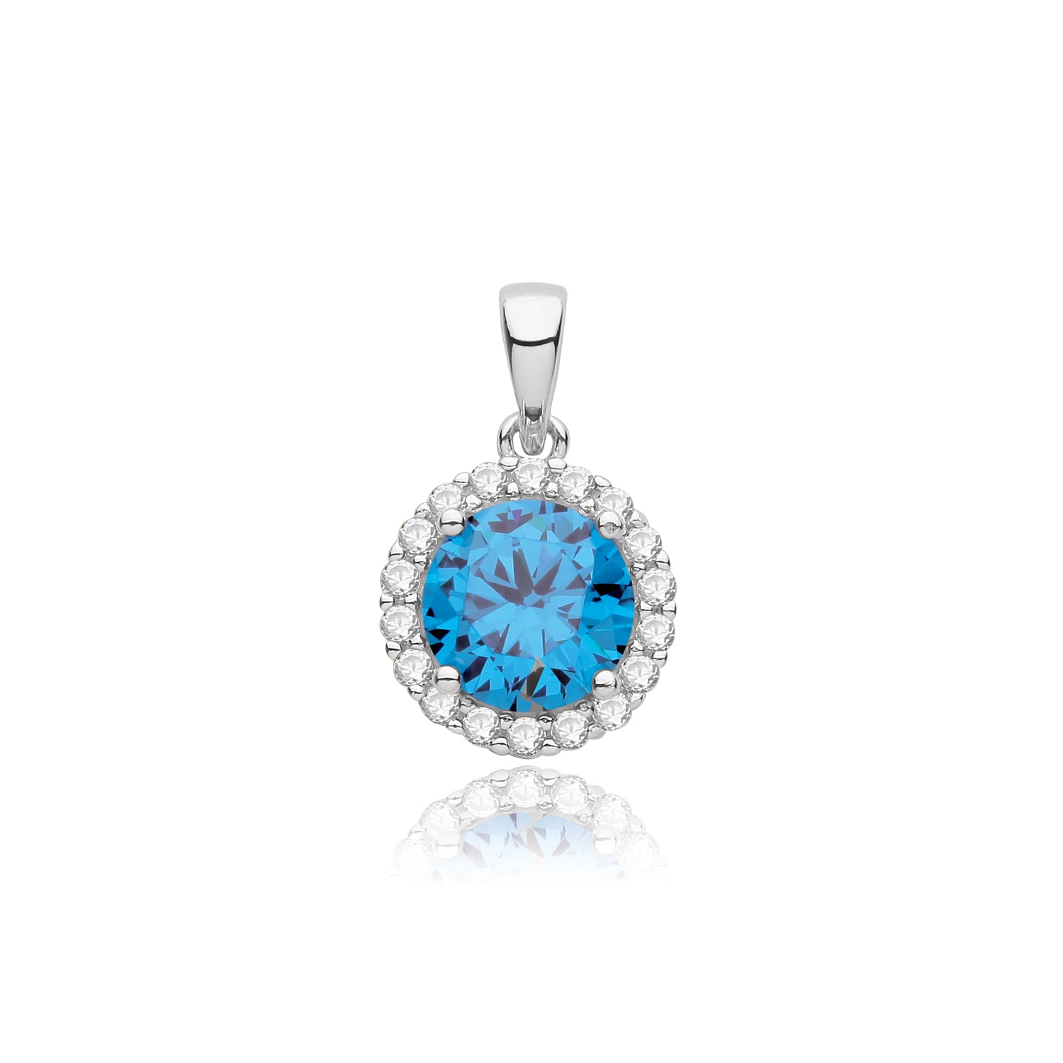 SILVER RHODIUM PLATED CZ PENDANT