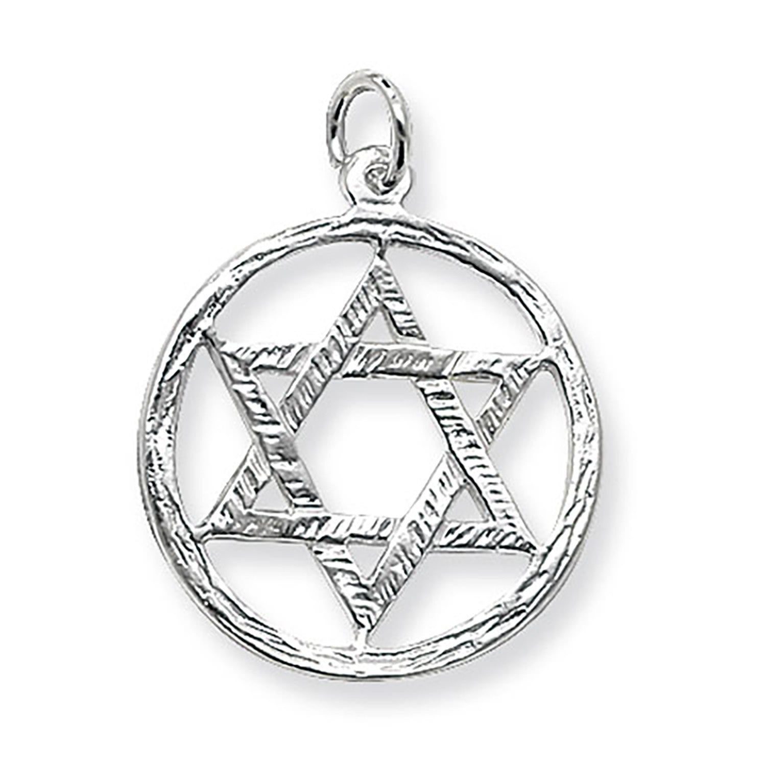 SILVER STAR OF DAVID PENDANT