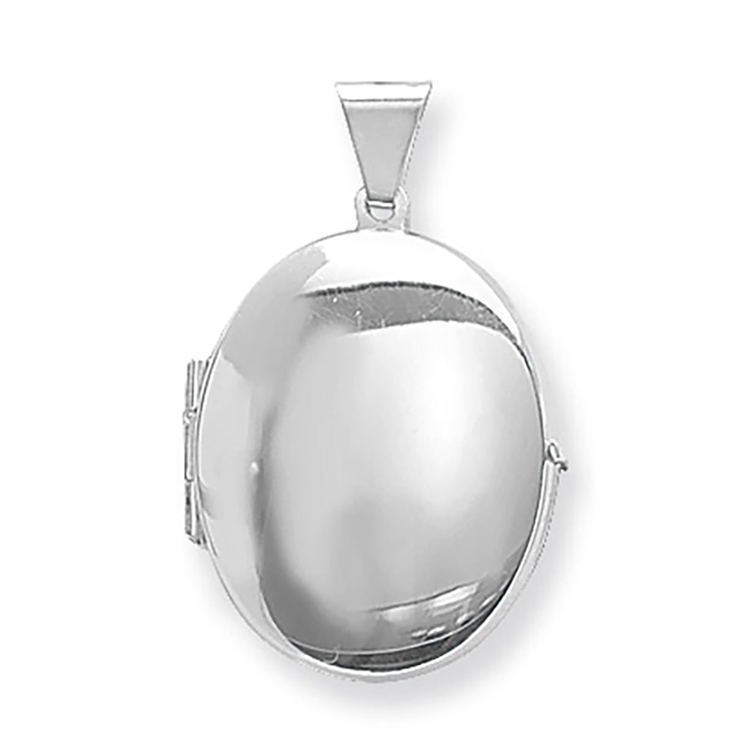 SILVER OVAL LOCKET