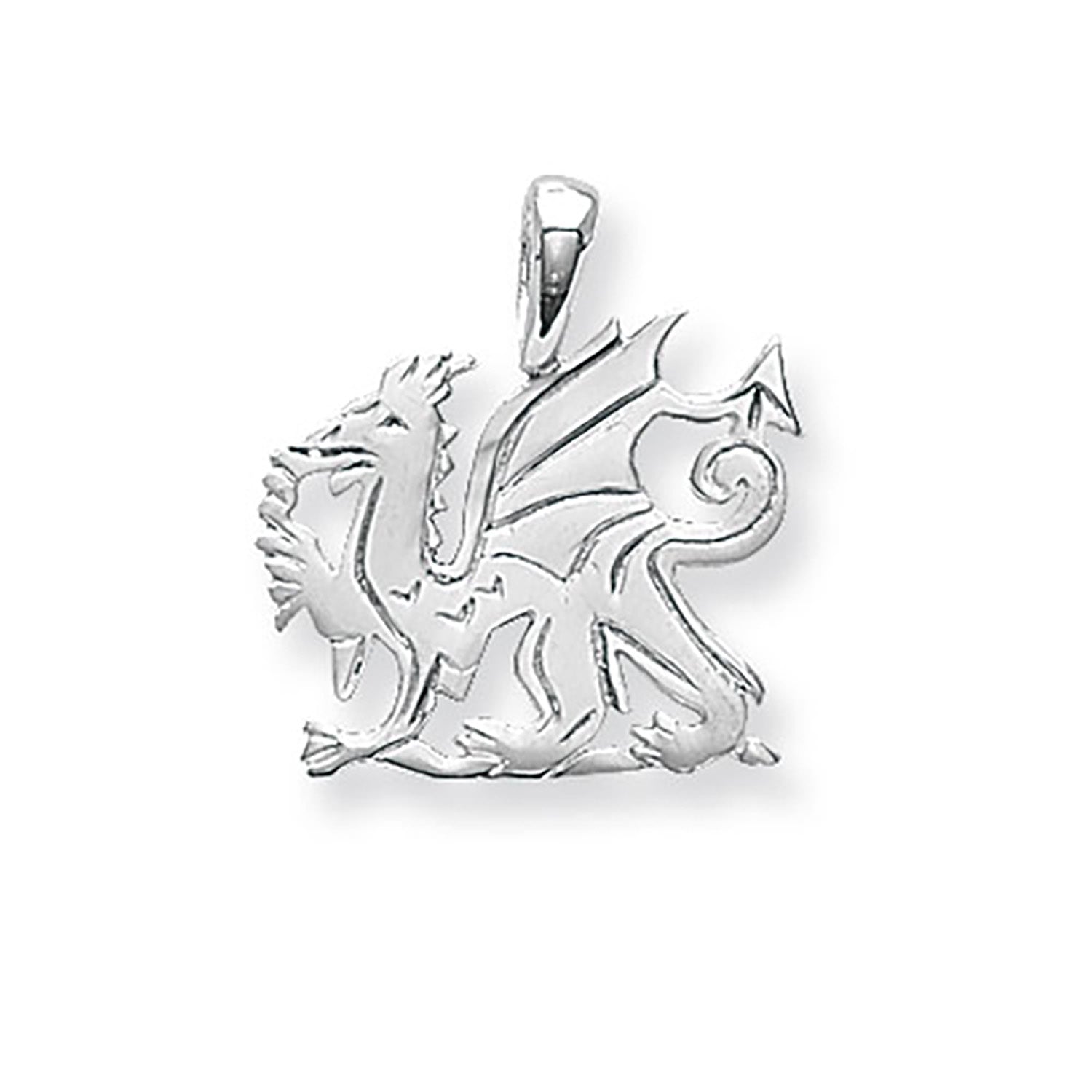 SILVER WELSH DRAGON PENDANT