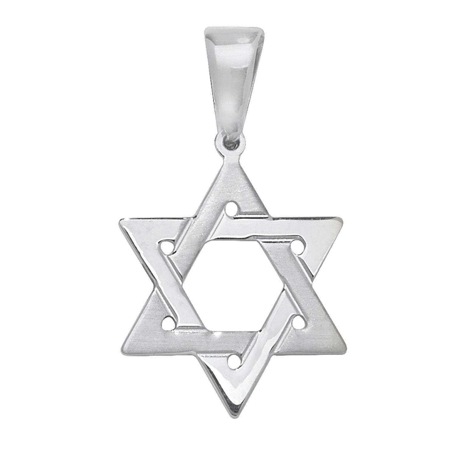 SILVER STAR OF DAVID PENDANT