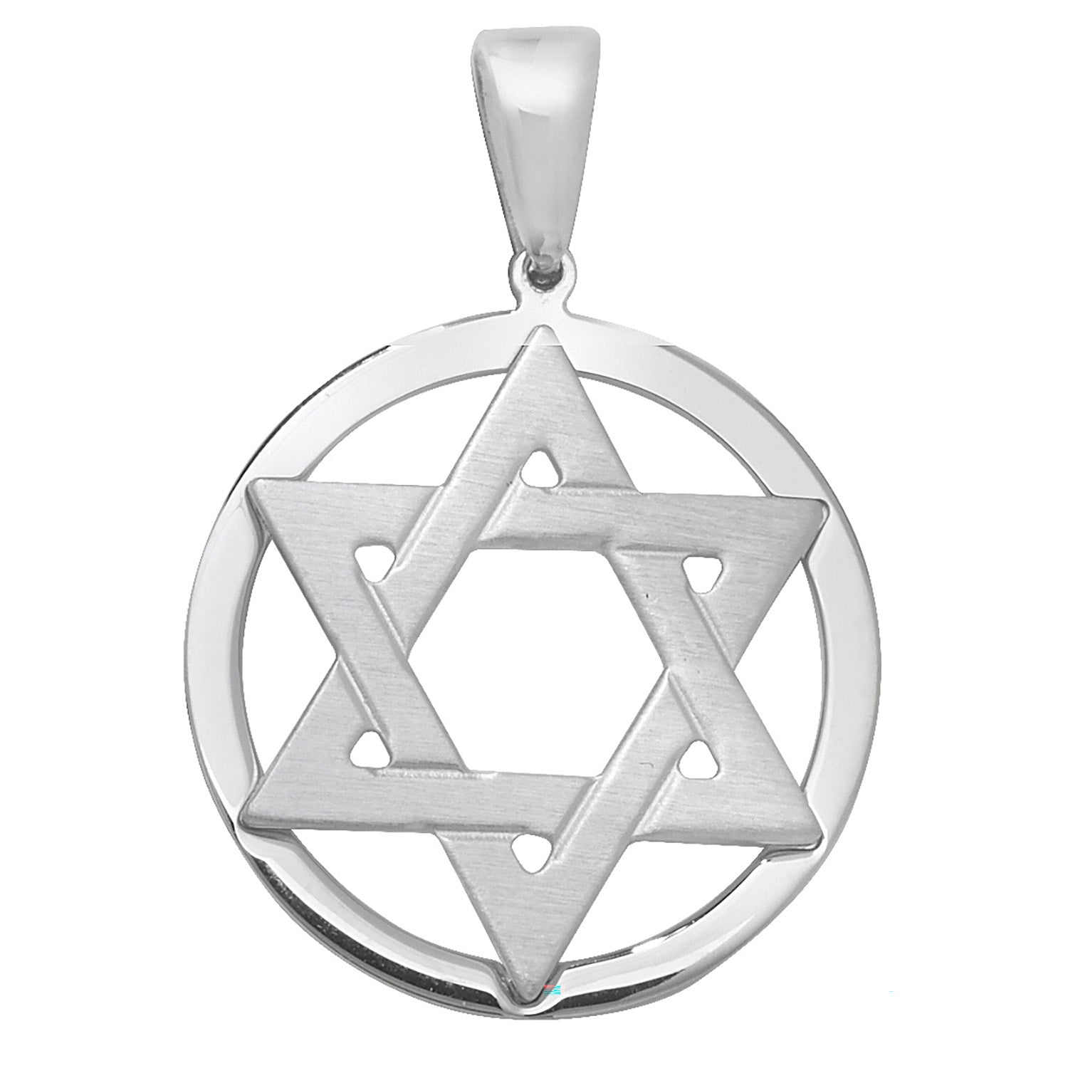 SILVER STAR OF DAVID PENDANT