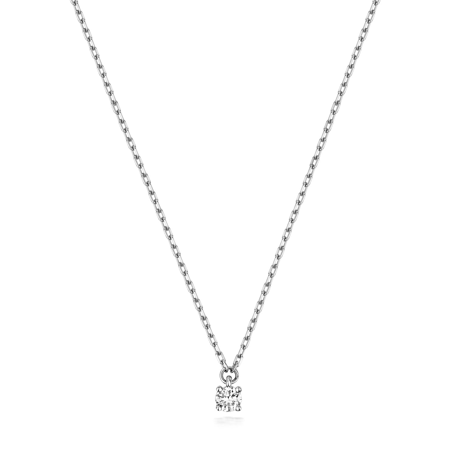 DIAMOND NECKLACE IN 9CT WHITE GOLD