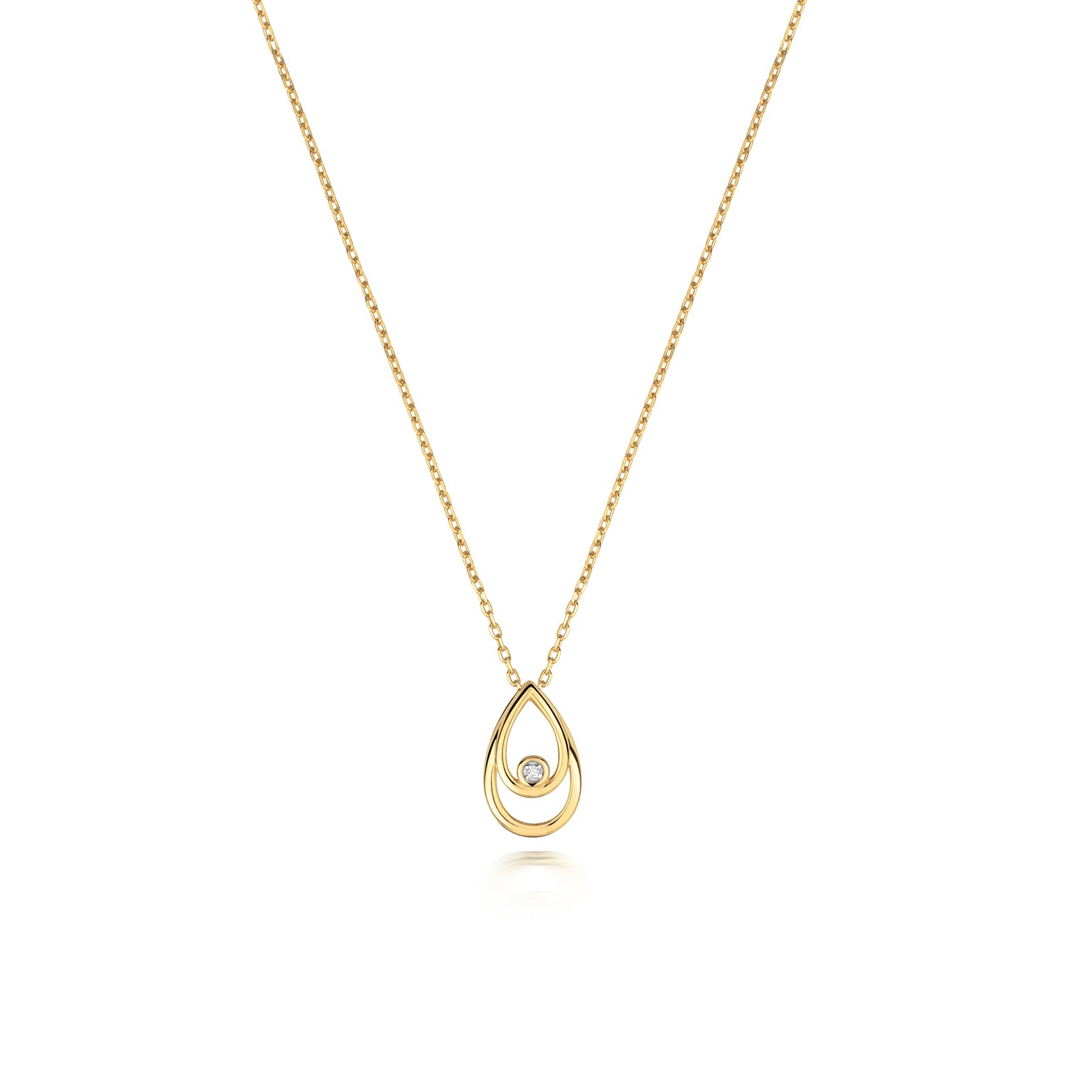 DIAMOND NECKLACE IN 9CT GOLD