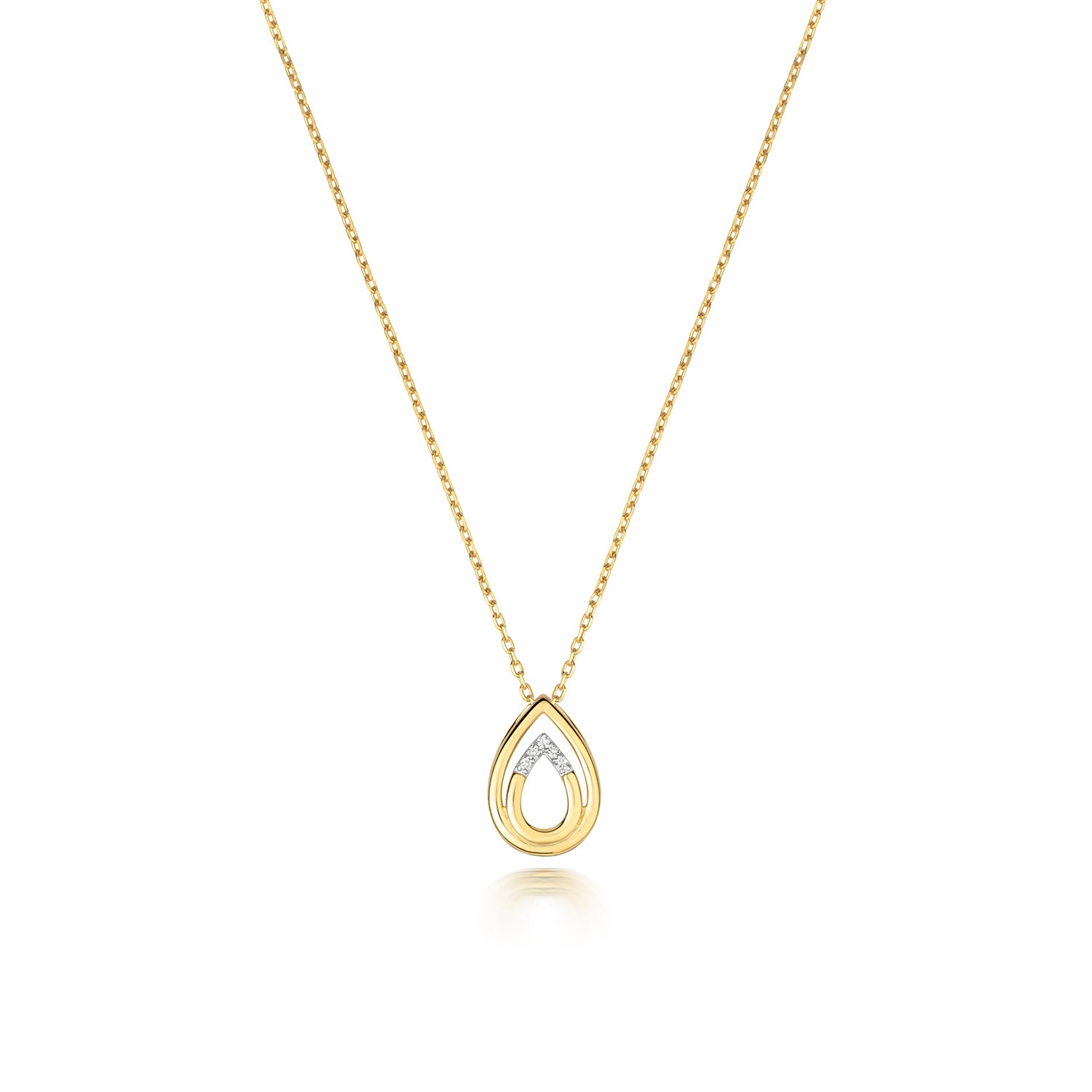 DIAMOND NECKLACE IN 9CT GOLD