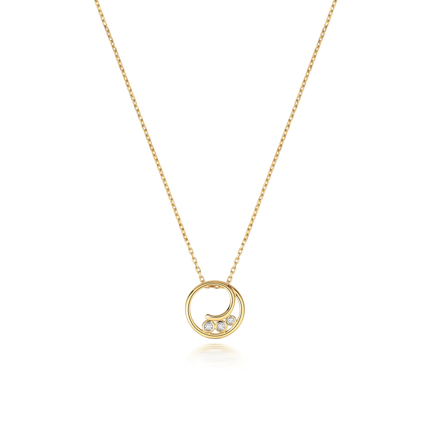 DIAMOND NECKLACE IN 9CT GOLD