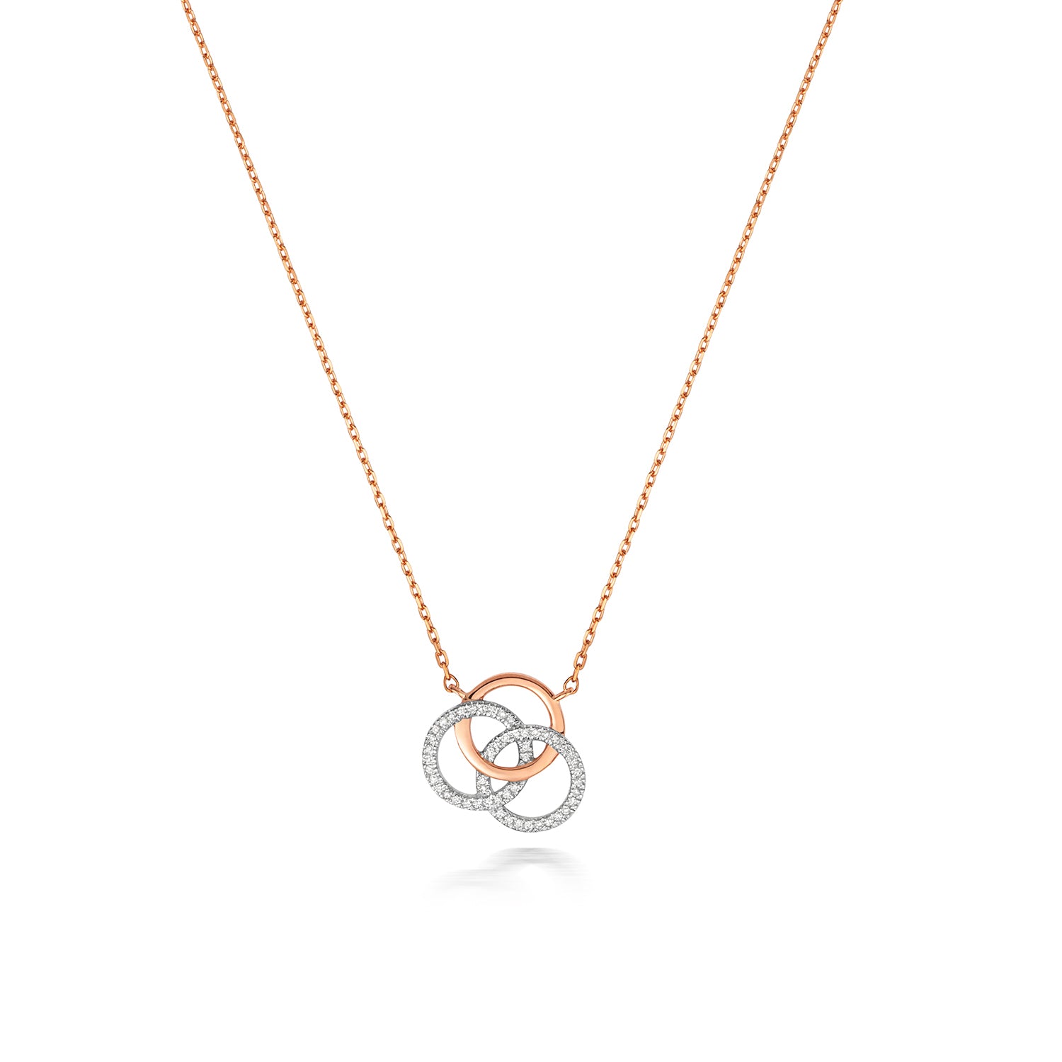 DIAMOND NECKLACE IN 9CT ROSE GOLD