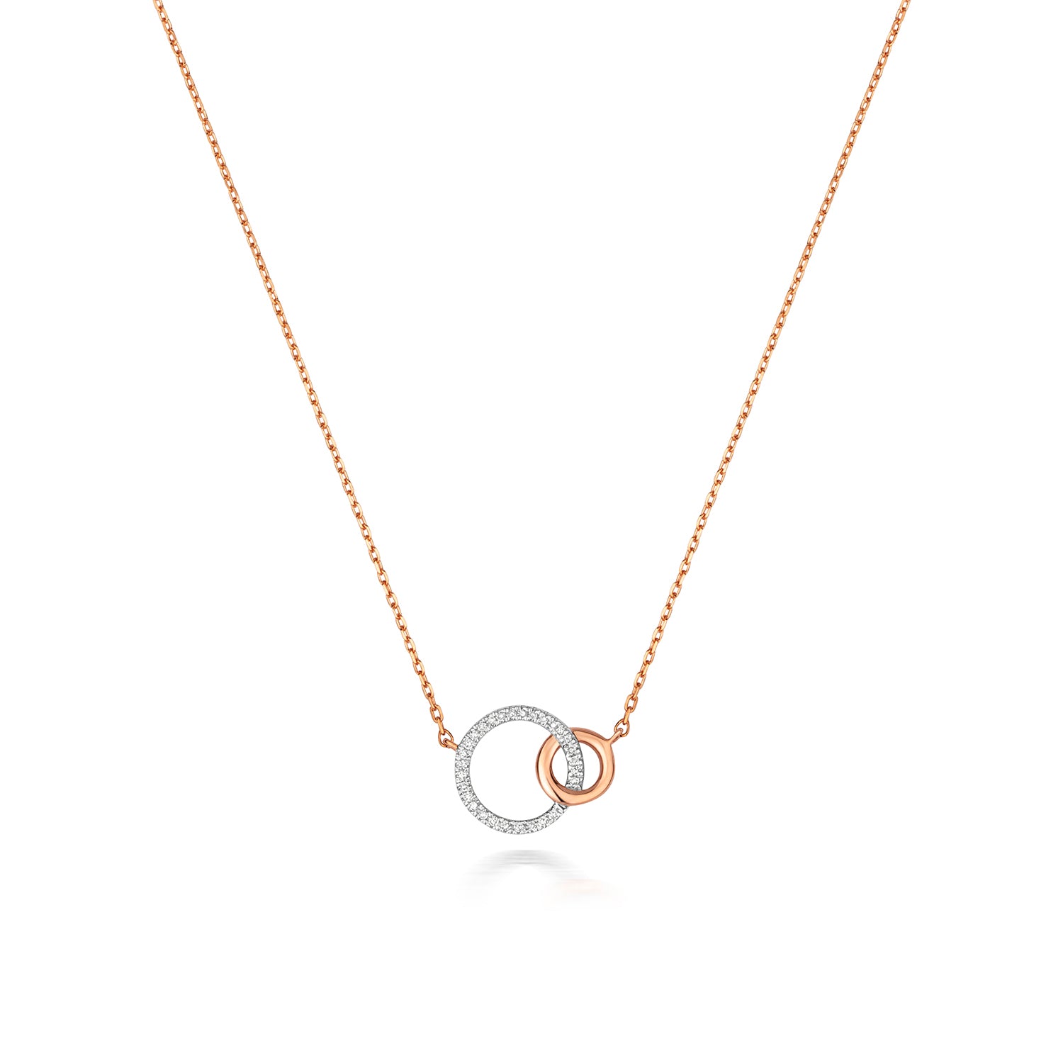 DIAMOND NECKLACE IN 9CT ROSE GOLD