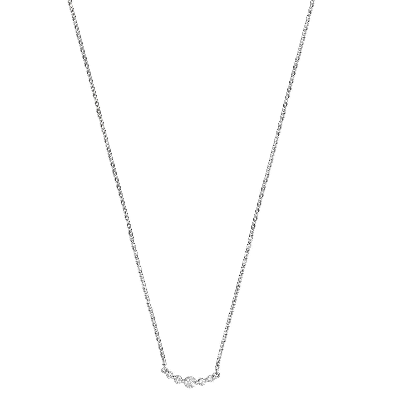 DIAMOND NECKLACE IN 18CT WHITE GOLD