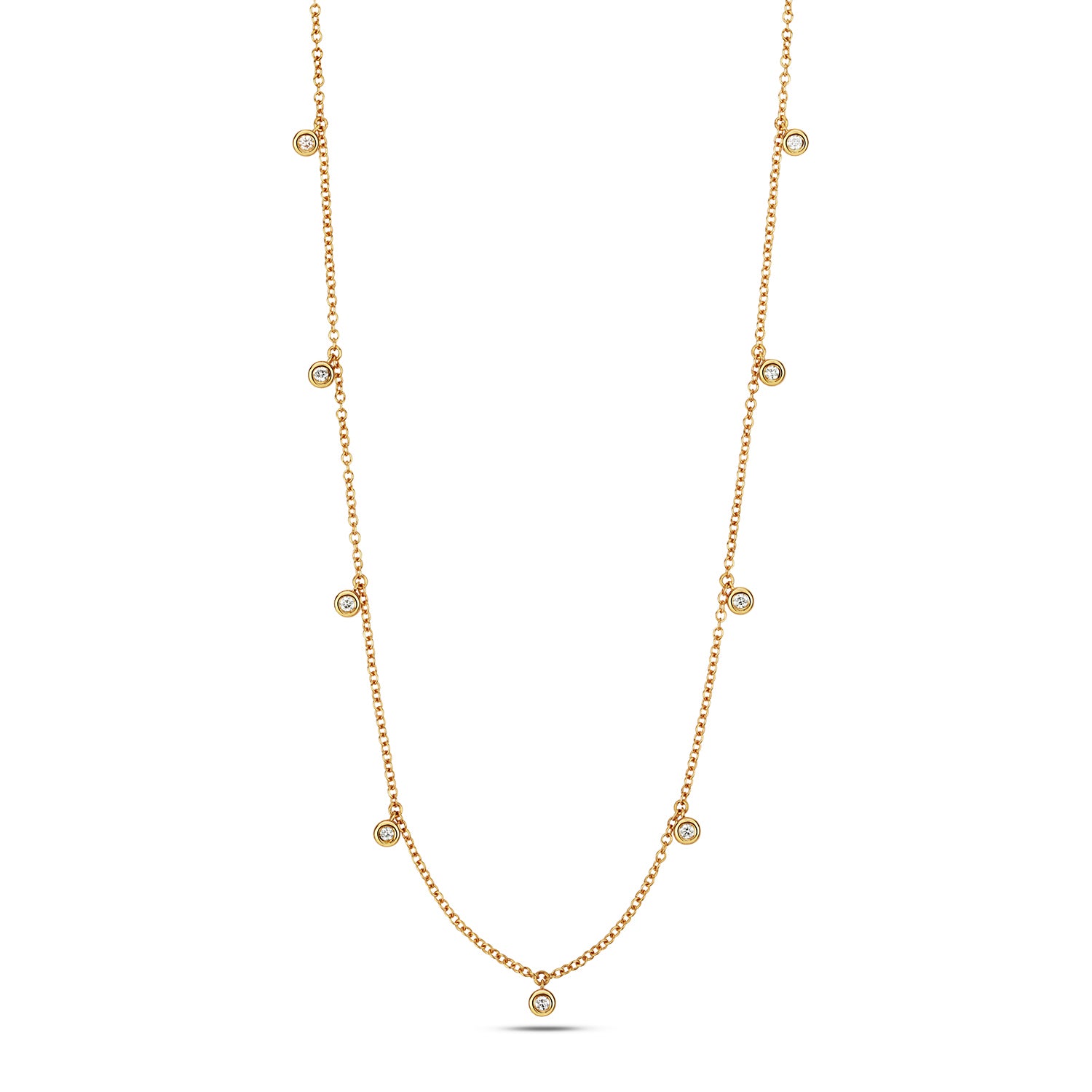 DIAMOND RUBOVER NECKLACE IN 18CT GOLD