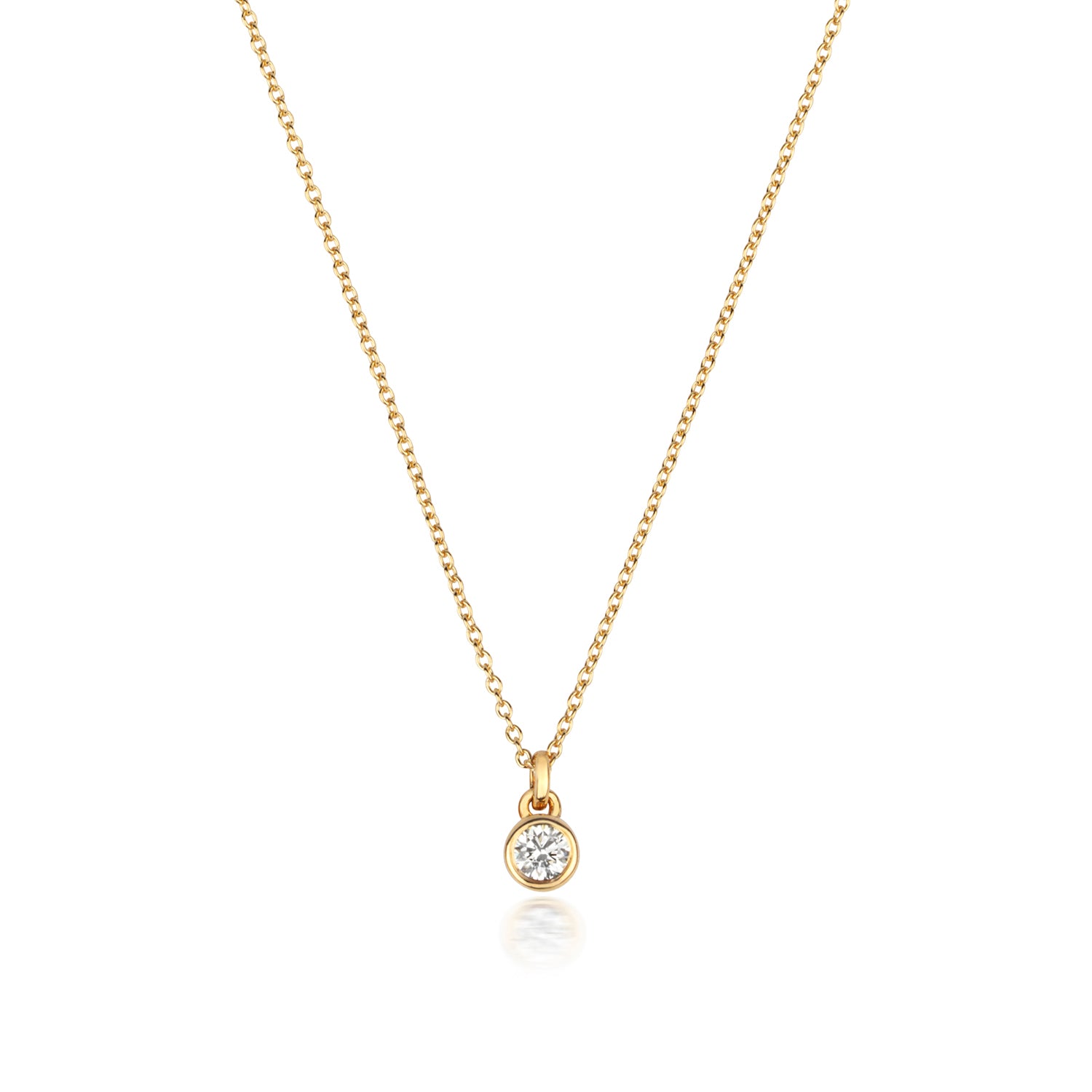 DIAMOND RUBOVER NECKLACE IN 18CT GOLD