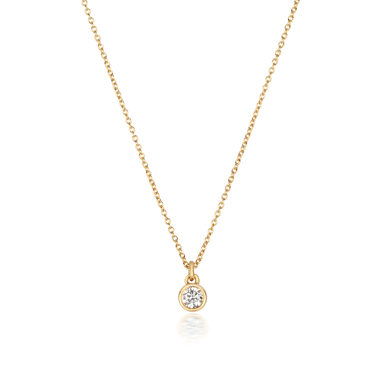 DIAMOND RUBOVER NECKLACE IN 18CT GOLD