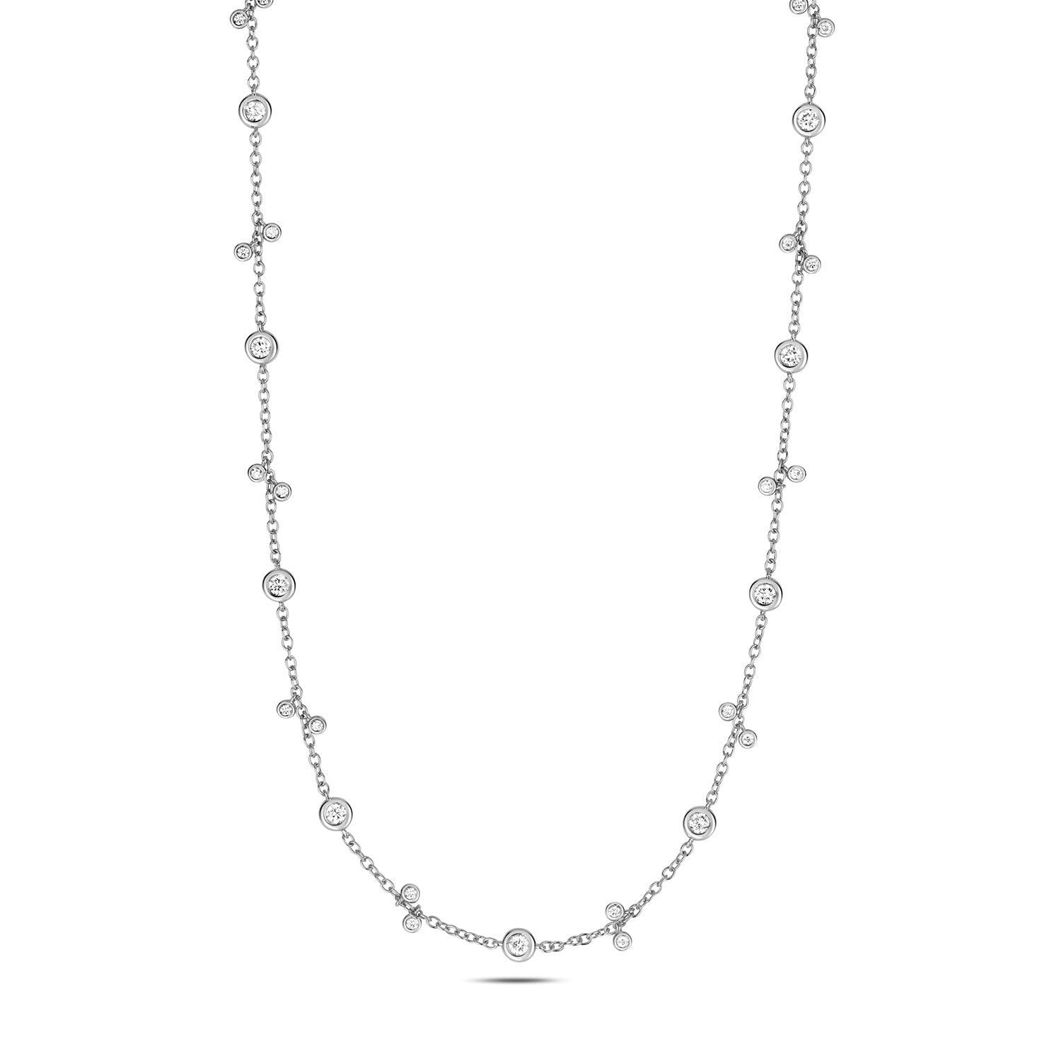 DIAMOND NECKLACE IN 18CT WHITE GOLD