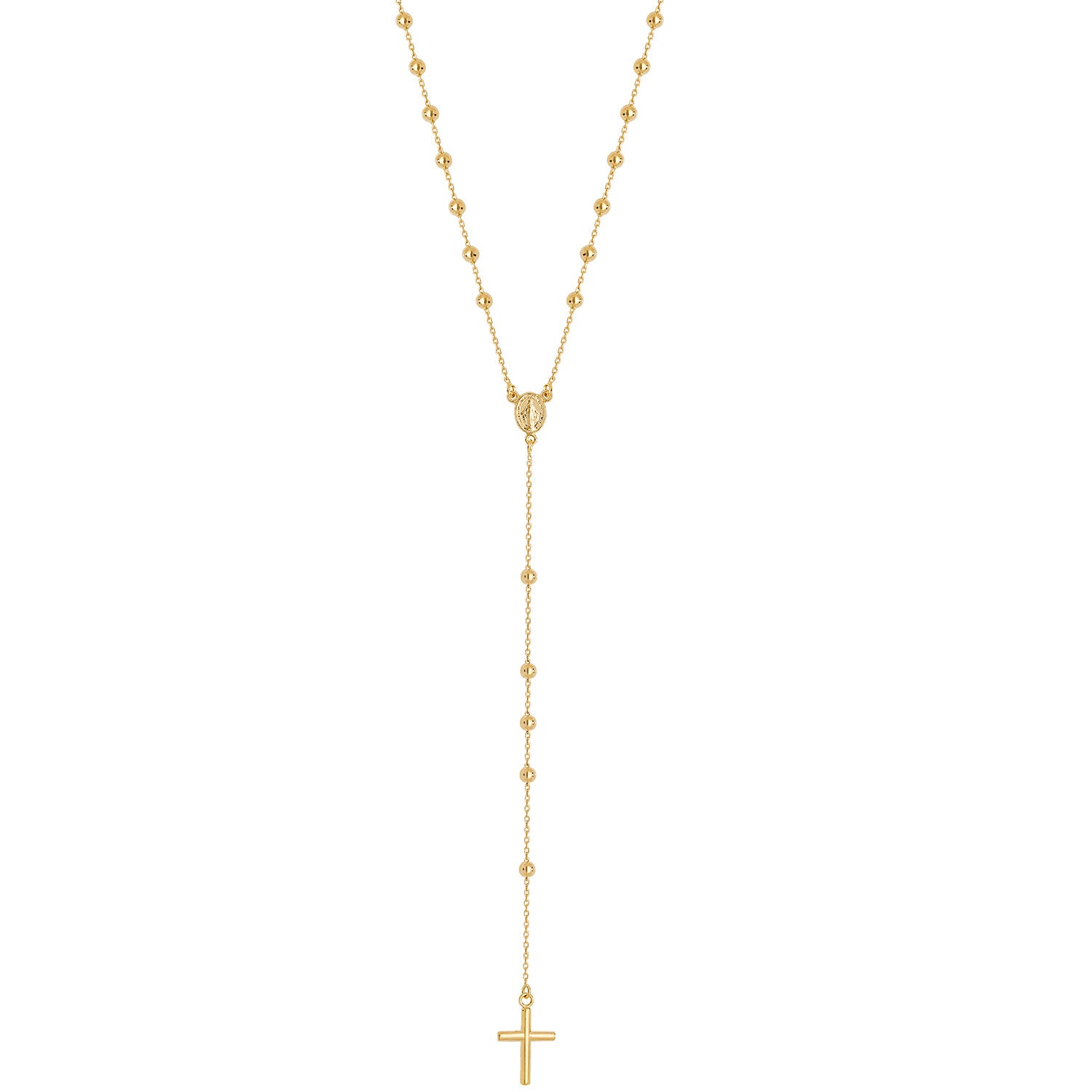 9CT GOLD ROSARY NECKLET