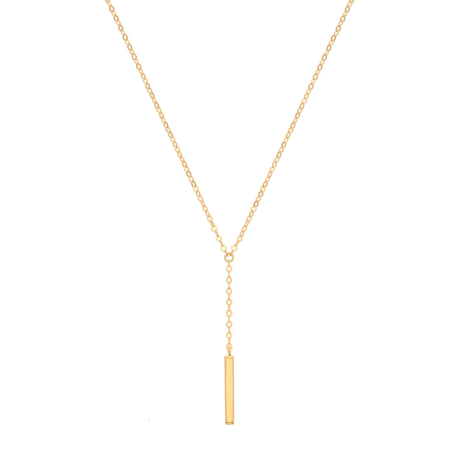 9CT GOLD DROP BAR NECKLET