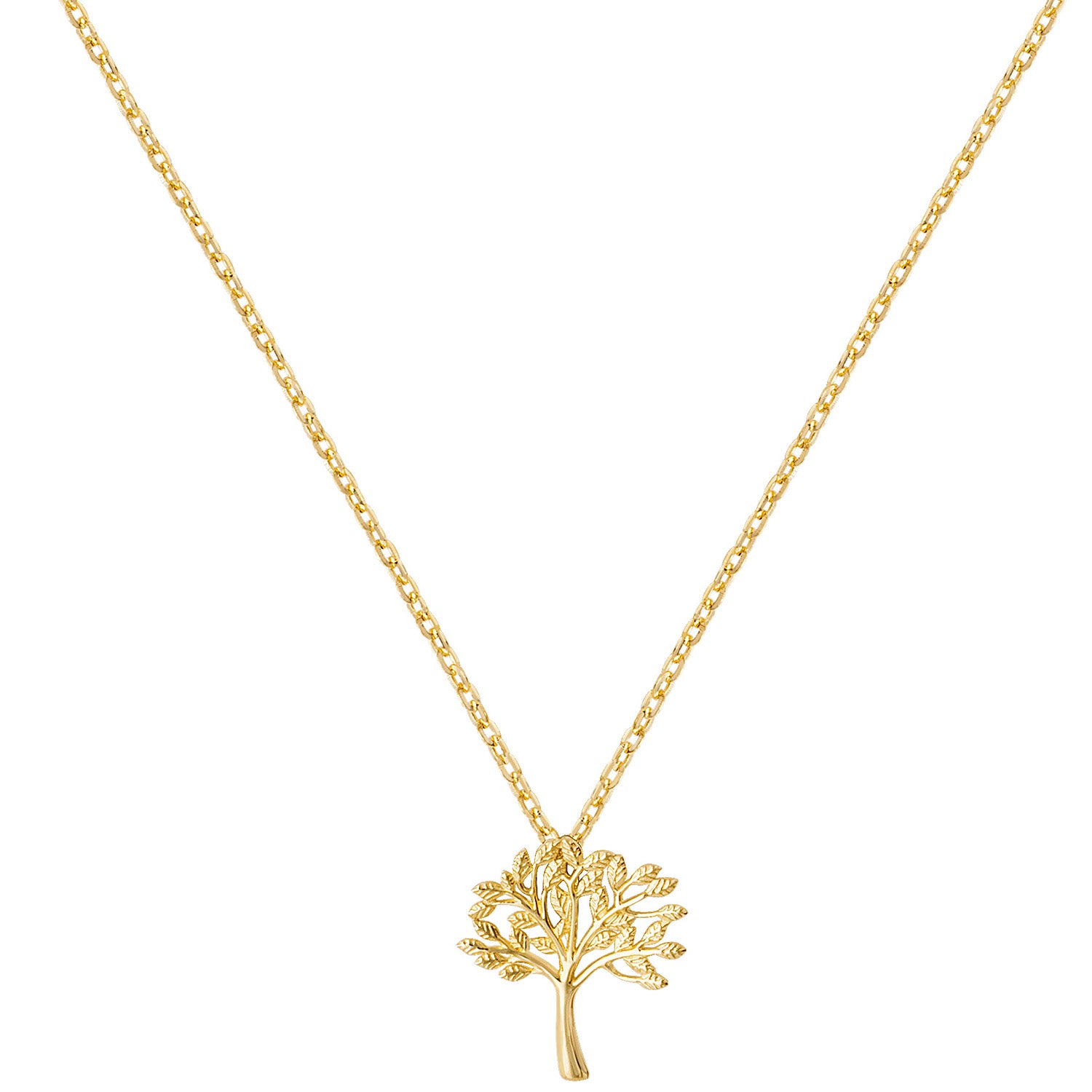 9CT GOLD TREE OF LIFE NECKLET