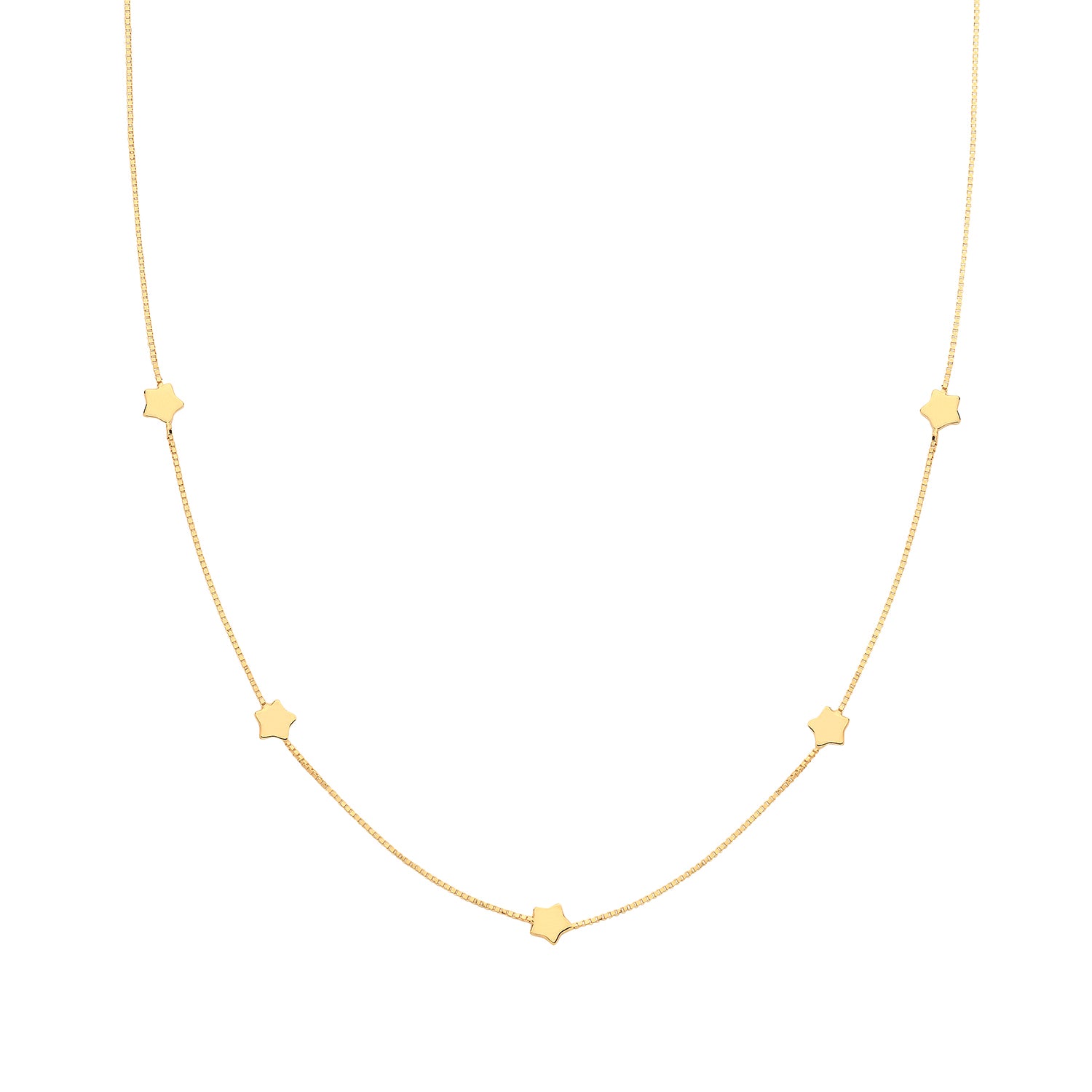 9CT GOLD STAR NECKLET